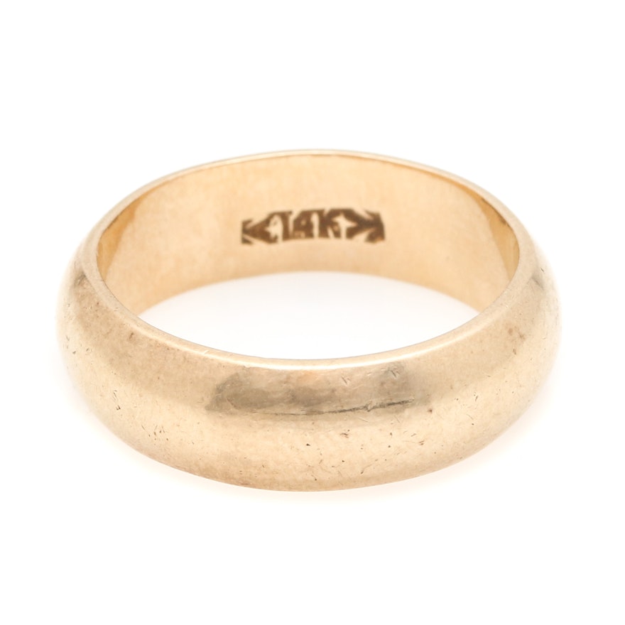 14K Yellow Gold Band