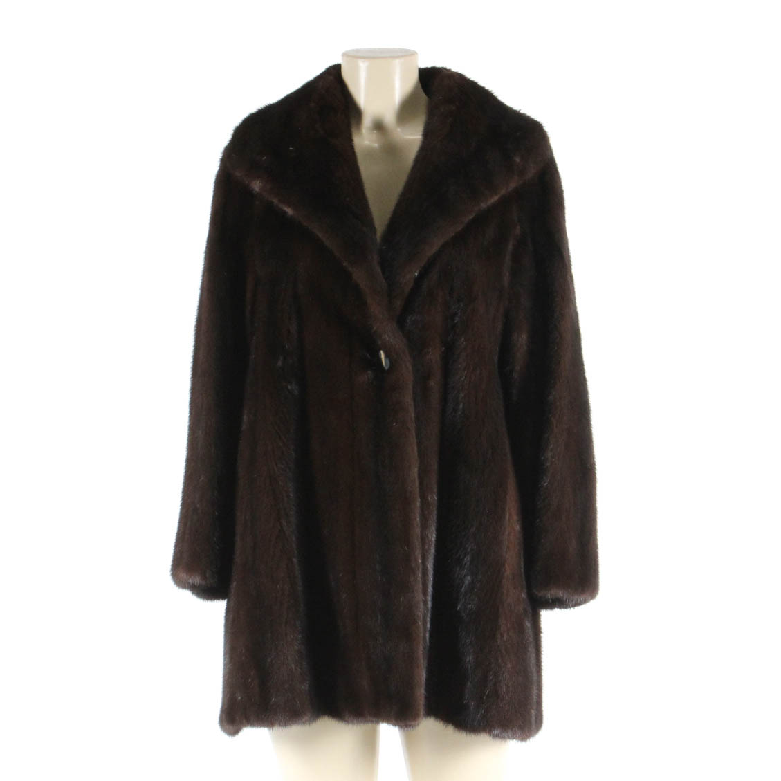 Vintage Mahogany Mink Fur Stroller