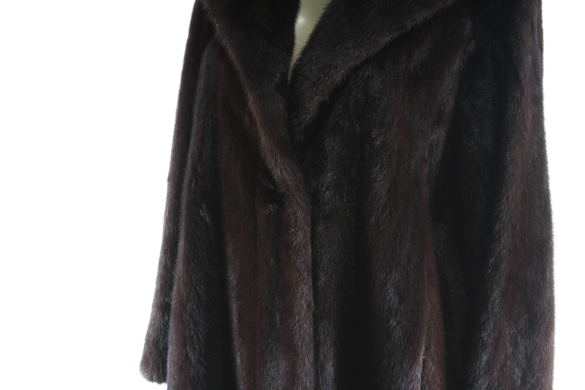 Vintage Mahogany Mink Fur Stroller