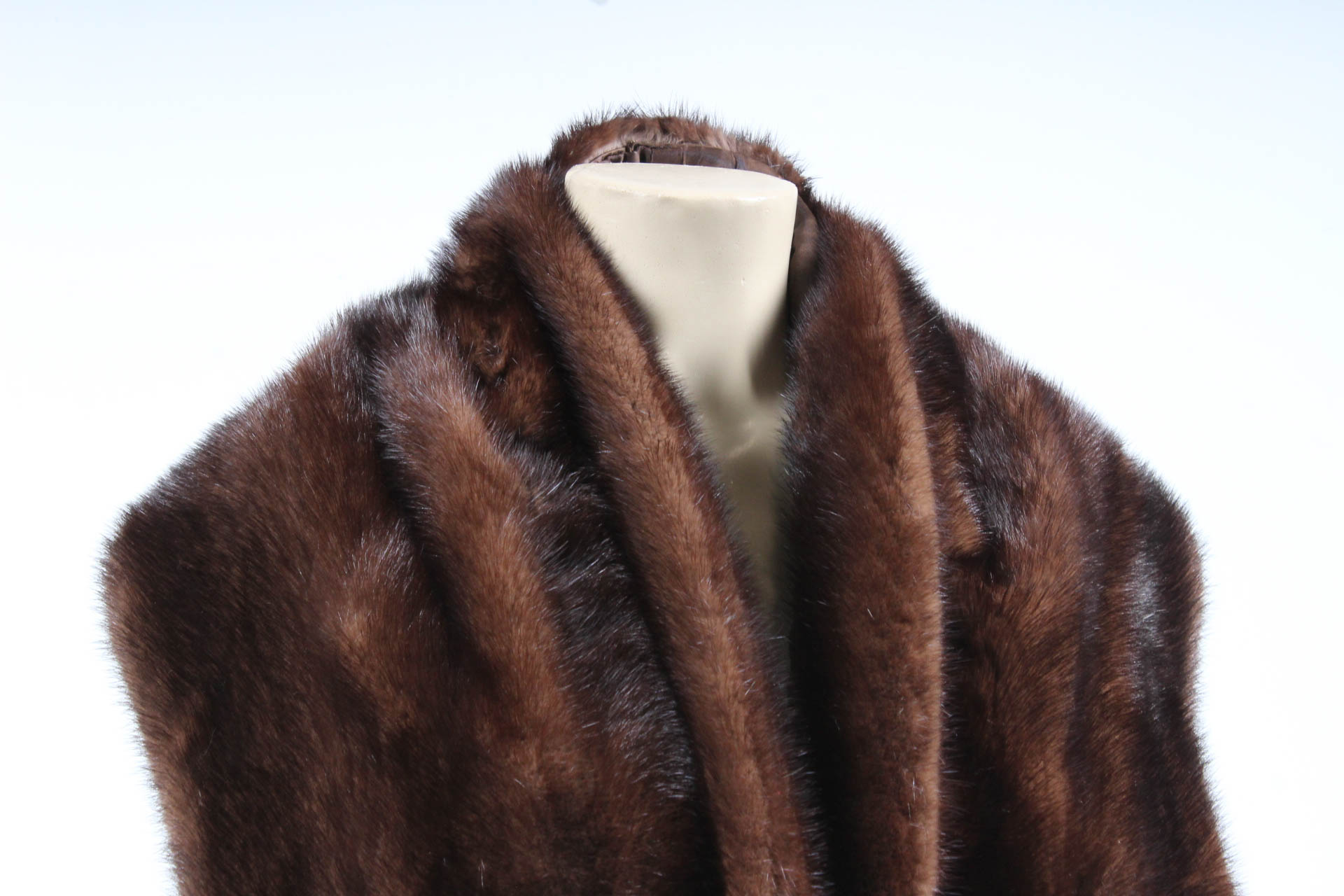 Vintage Mahogany Mink Fur Stole