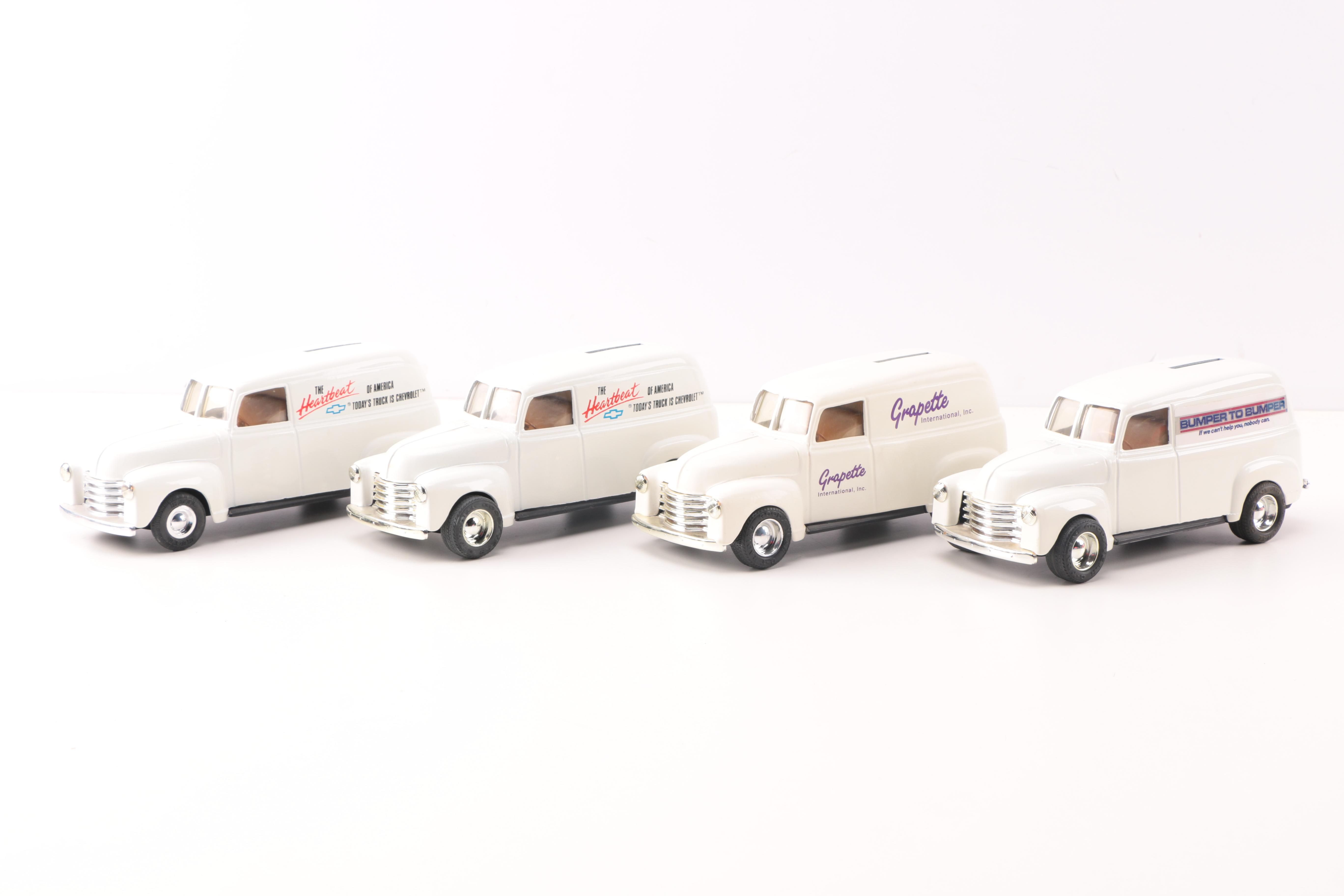 Collection of ERTL Die Cast 1950 Panel Truck Banks