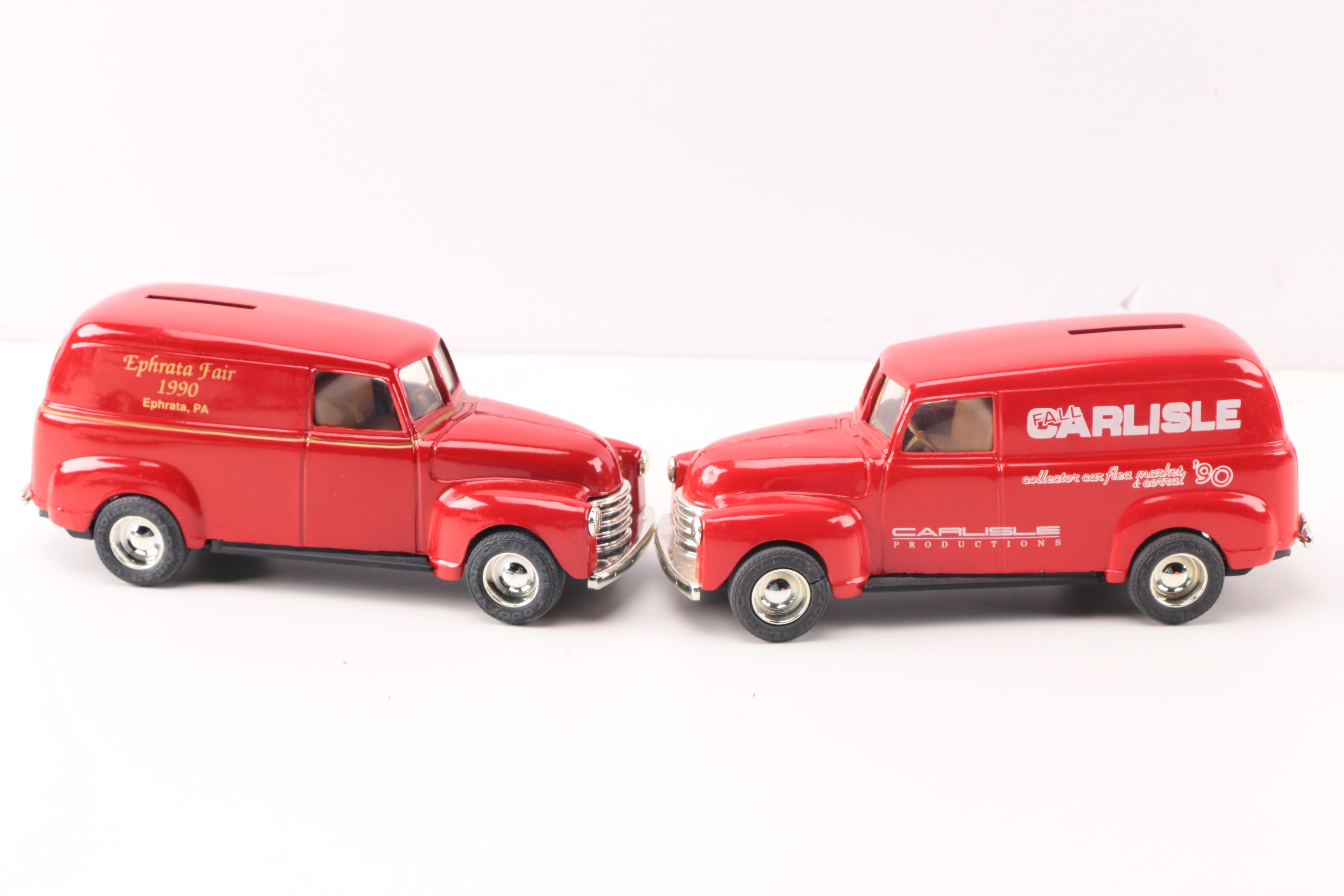 Collection of ERTL Die Cast 1950 Panel Truck Banks