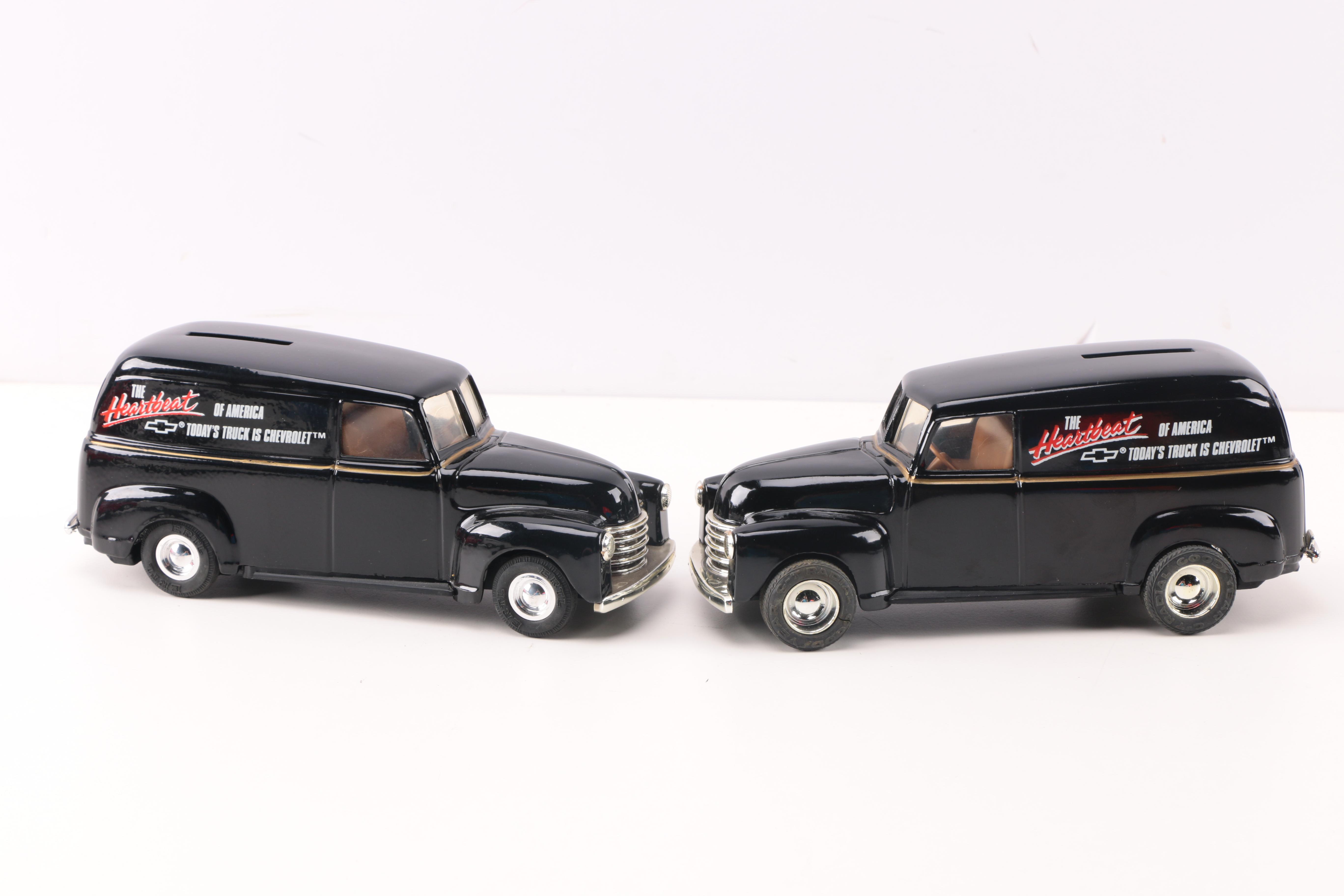 Collection of ERTL Die Cast 1950 Panel Truck Banks