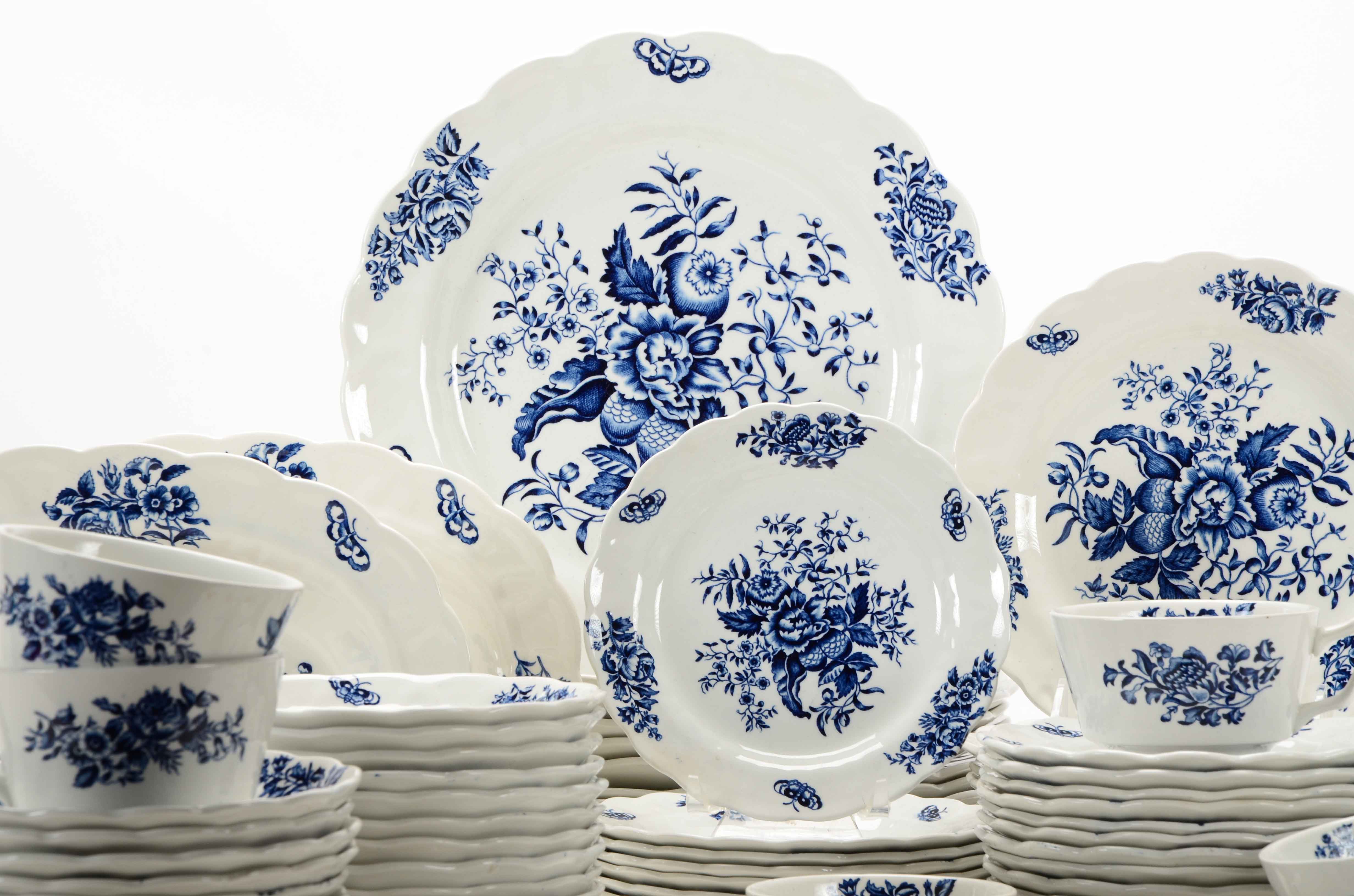 Complete Set of Booths "Peony" China for Fourteen