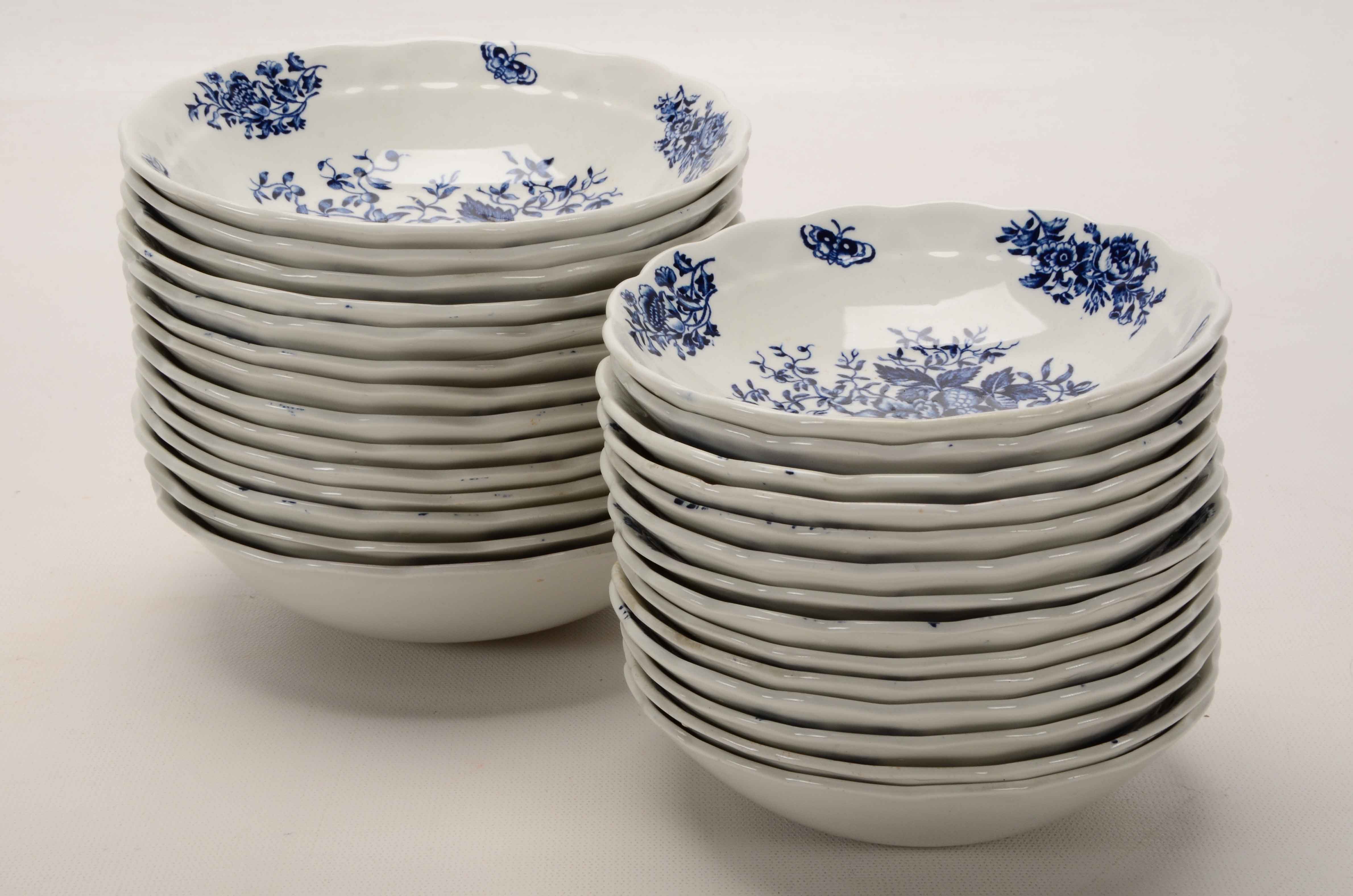 Complete Set of Booths "Peony" China for Fourteen