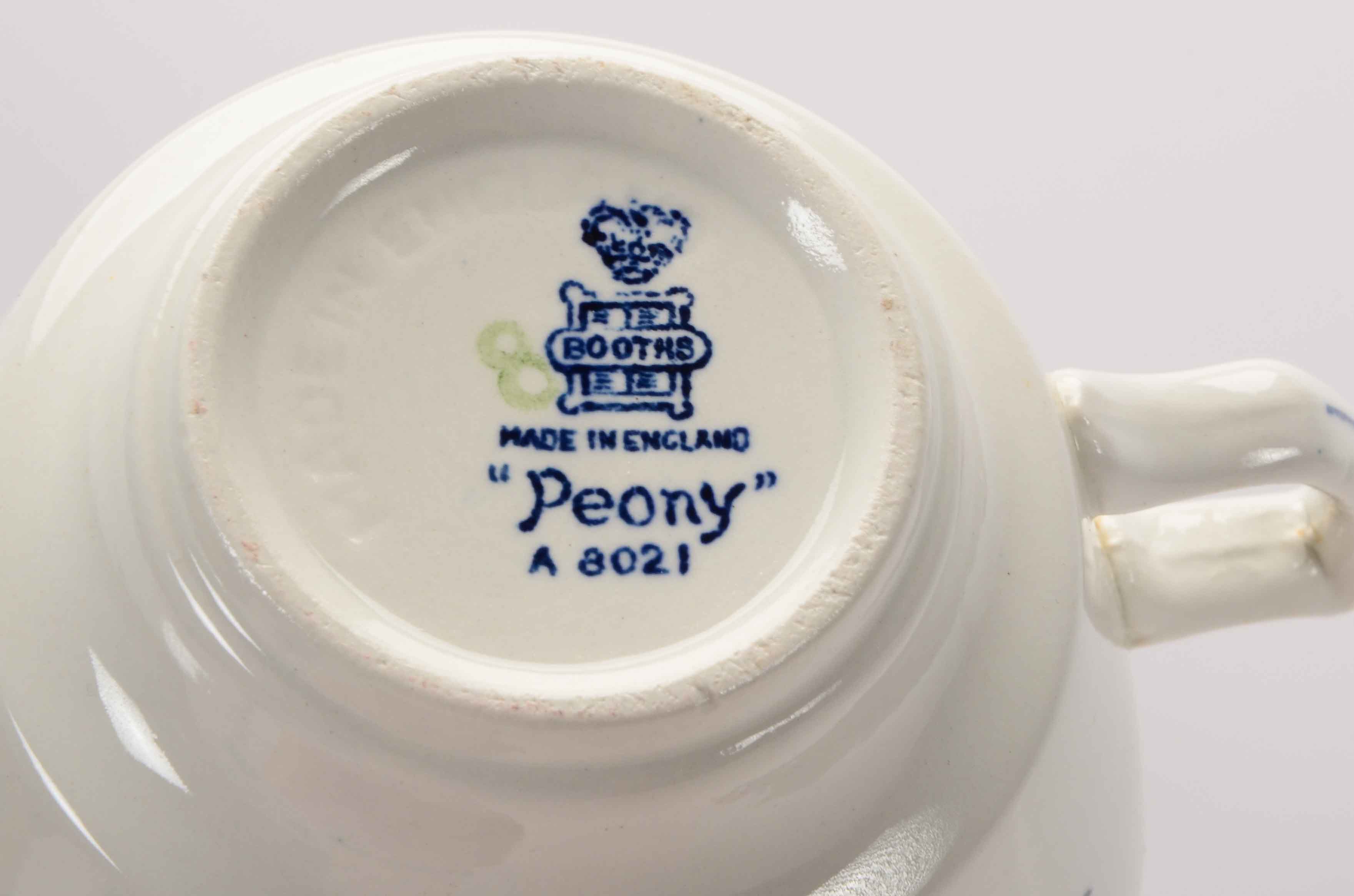 Complete Set of Booths "Peony" China for Fourteen