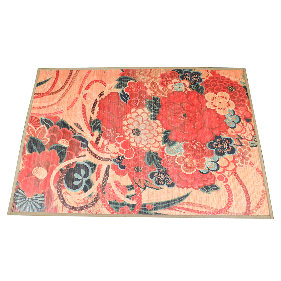 Floral Painted Bamboo Area Rug by Pier 1 Imports