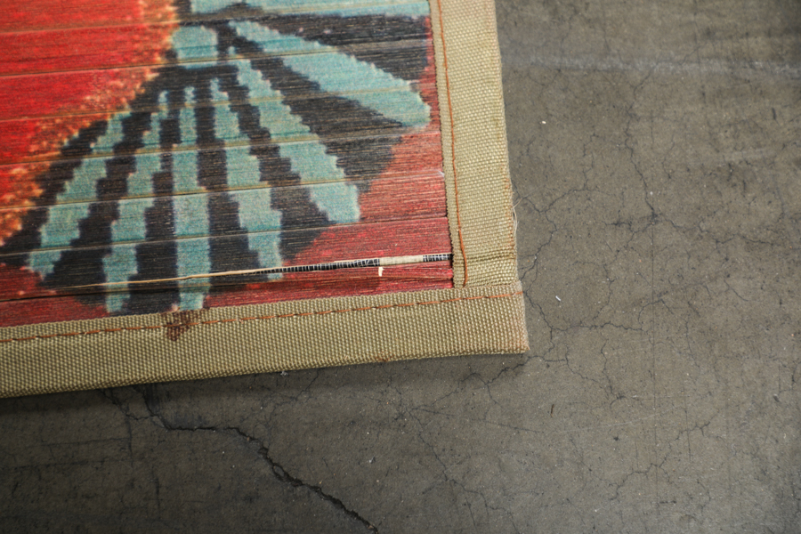 Floral Painted Bamboo Area Rug by Pier 1 Imports