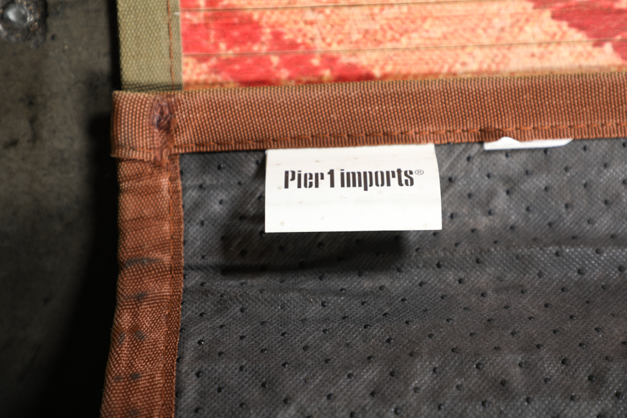 Floral Painted Bamboo Area Rug by Pier 1 Imports