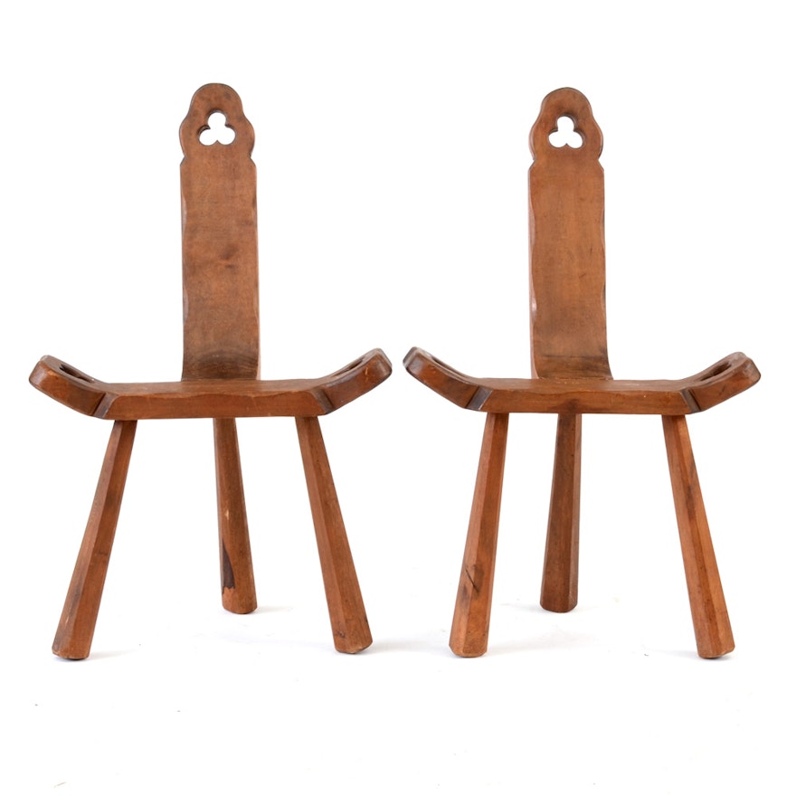 Pair of Vintage Birthing Chairs