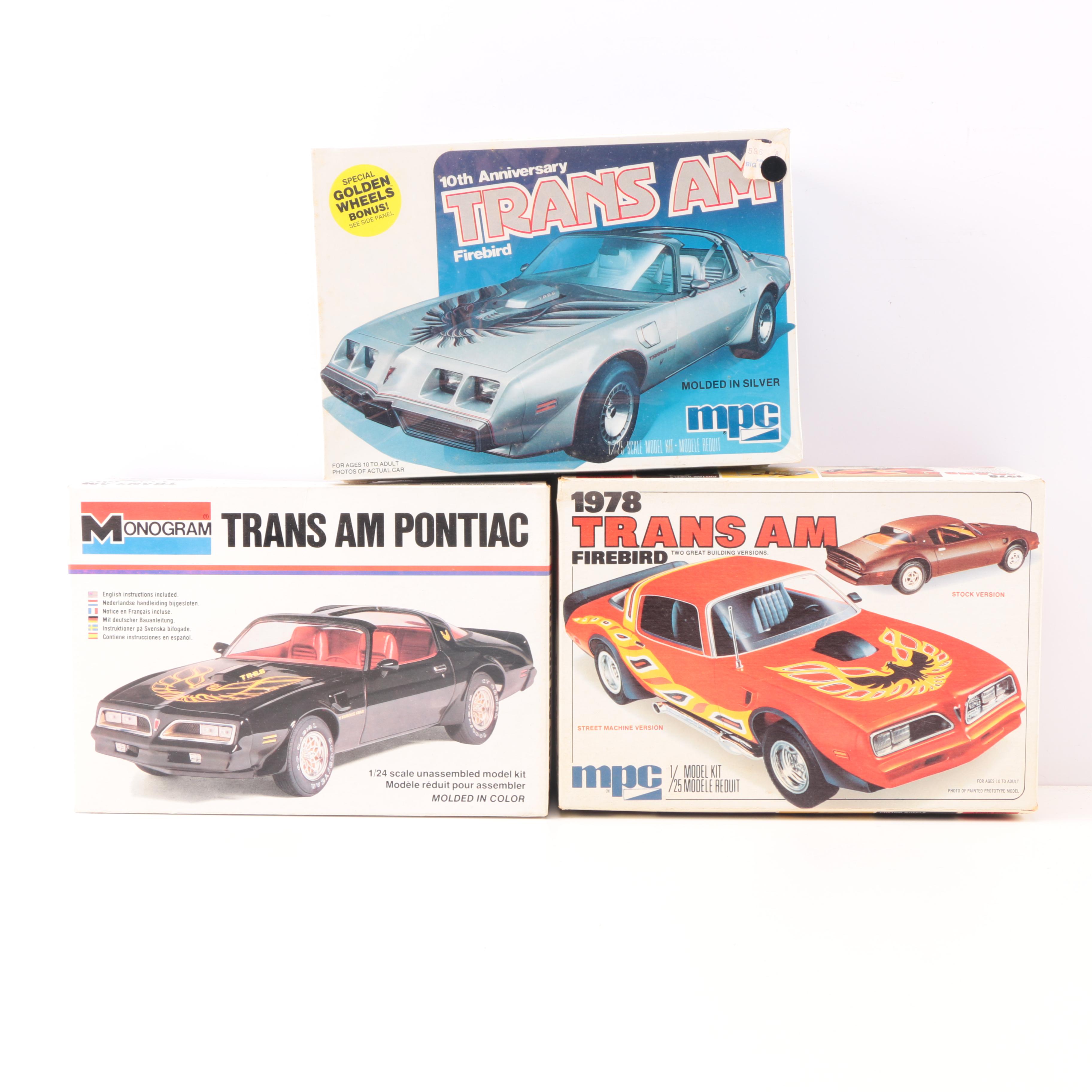 Vintage Trans Am Model Kits by MPC and Monogram