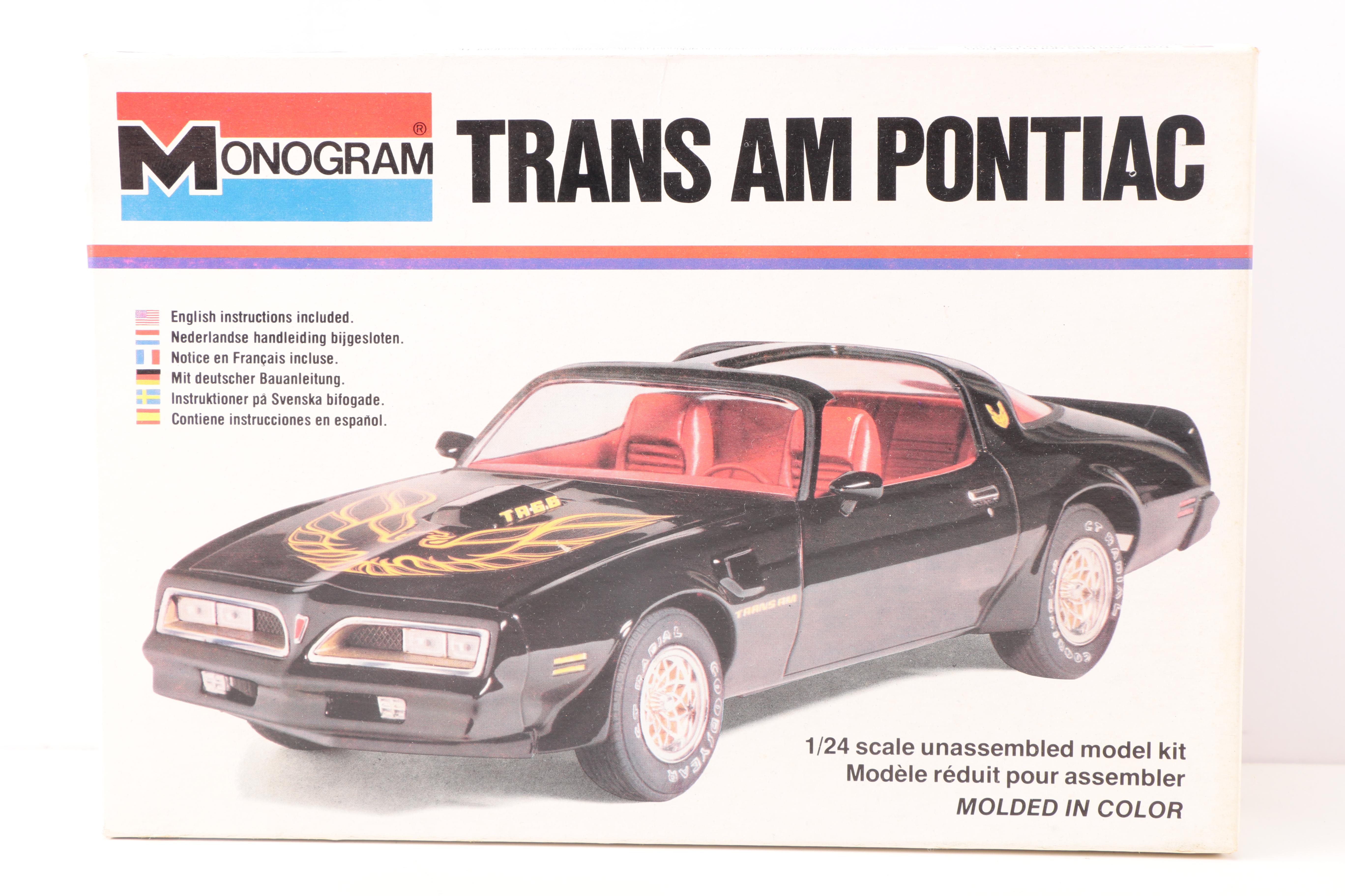 Vintage Trans Am Model Kits by MPC and Monogram