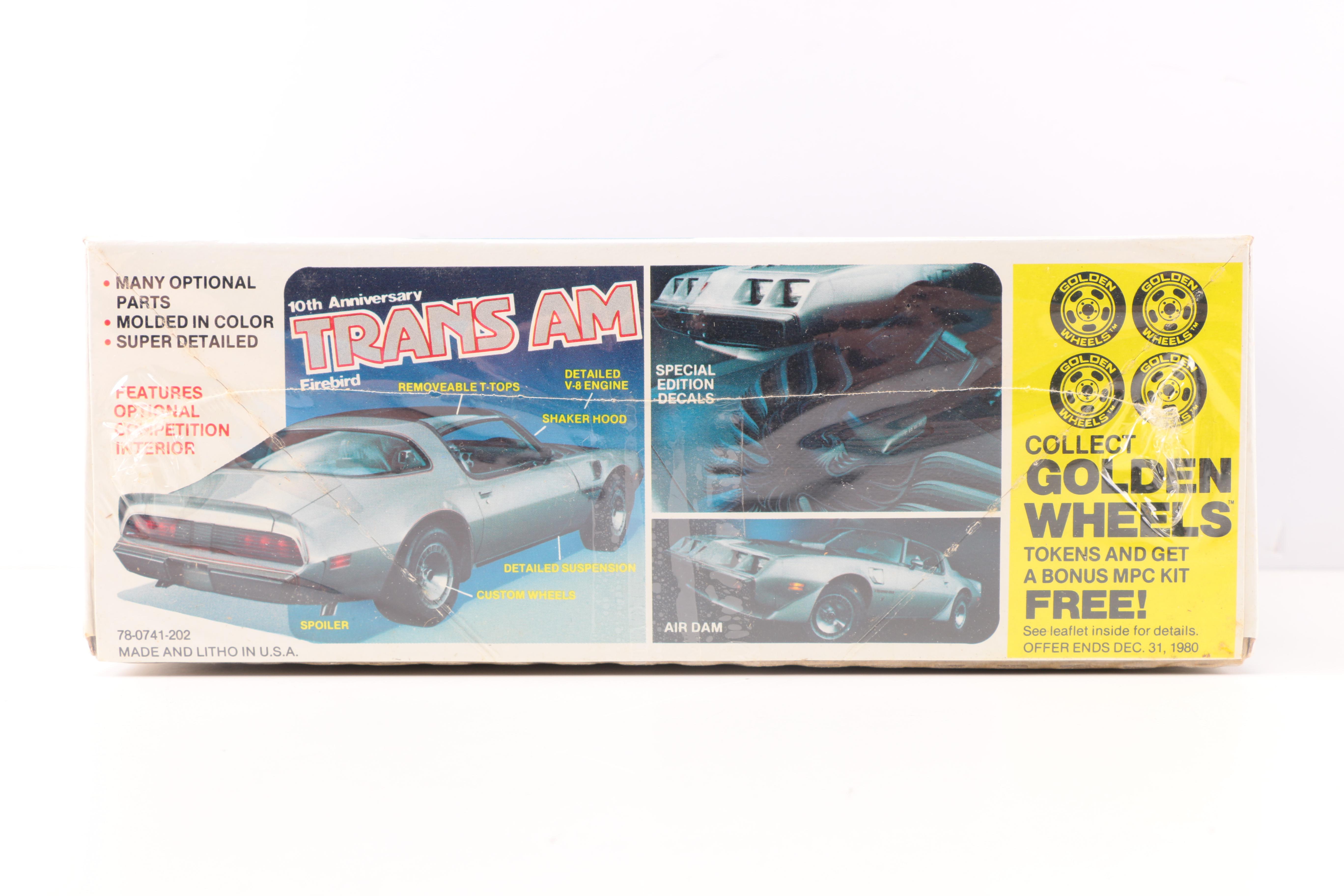 Vintage Trans Am Model Kits by MPC and Monogram