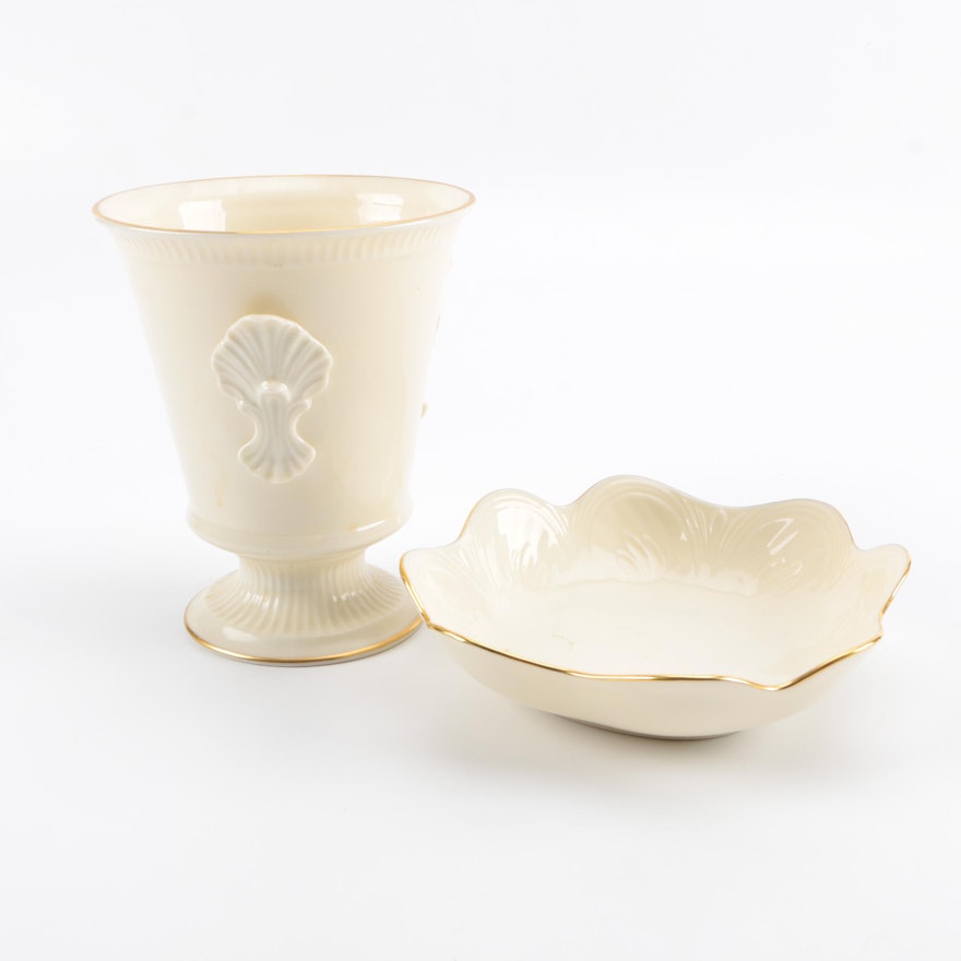Lenox Decorative Vase and Bowl