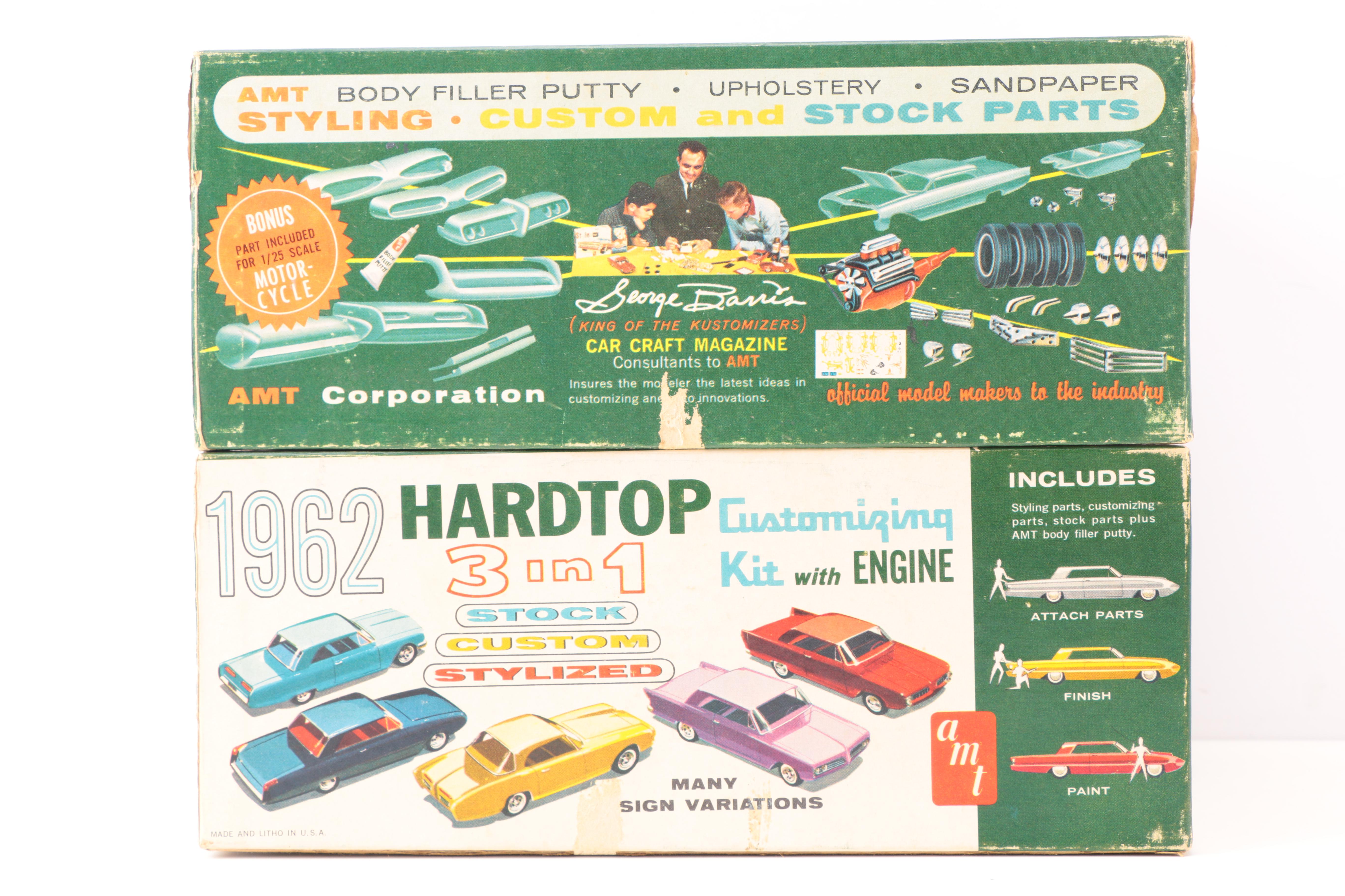 Vintage Model Car Kits including AMT