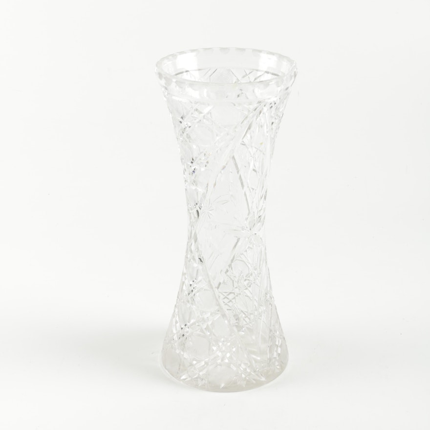 ABP Style Cut Glass Vase