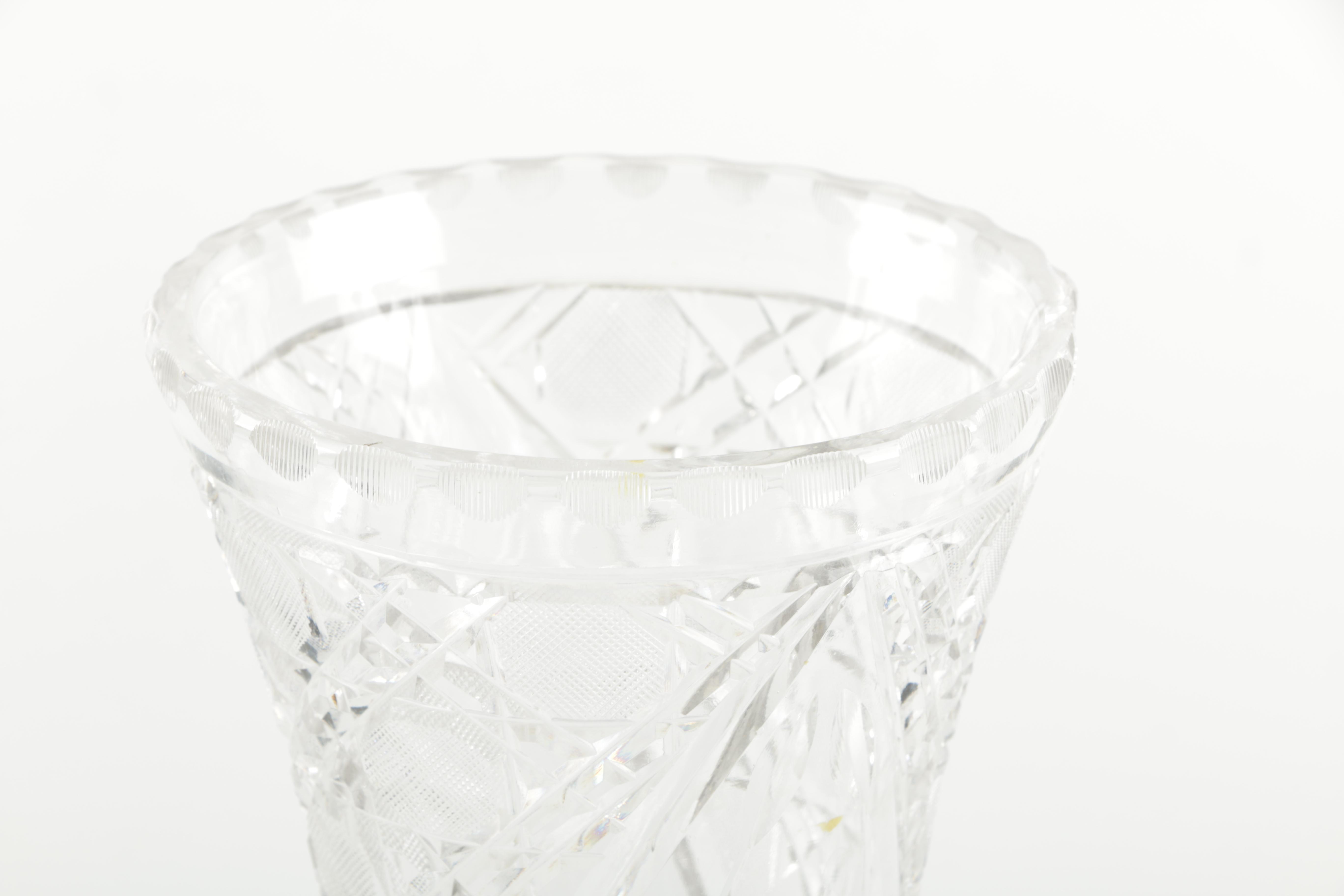 ABP Style Cut Glass Vase