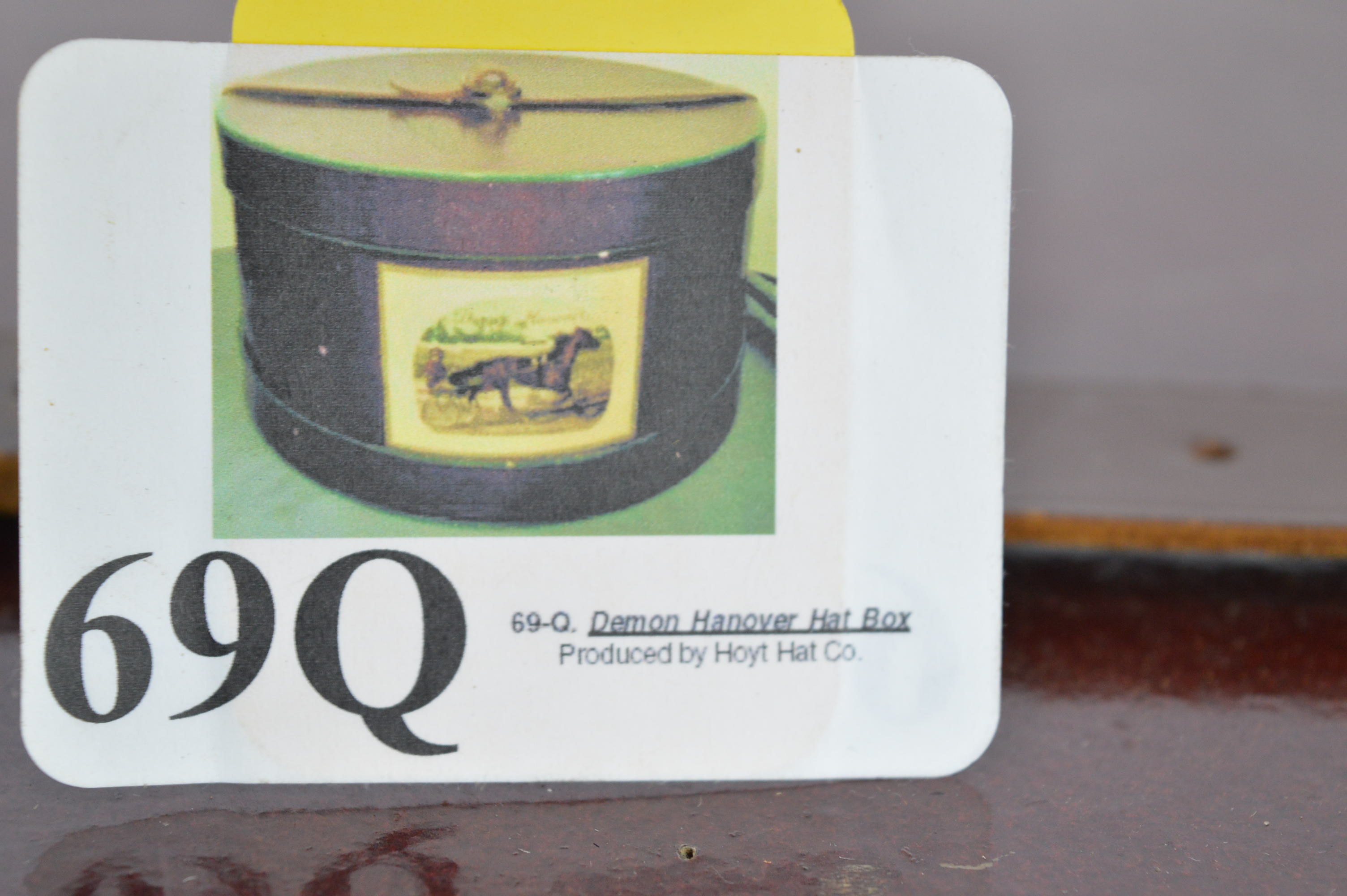 Hoyt Hat Co. Demon Hanover Derby Hat Box