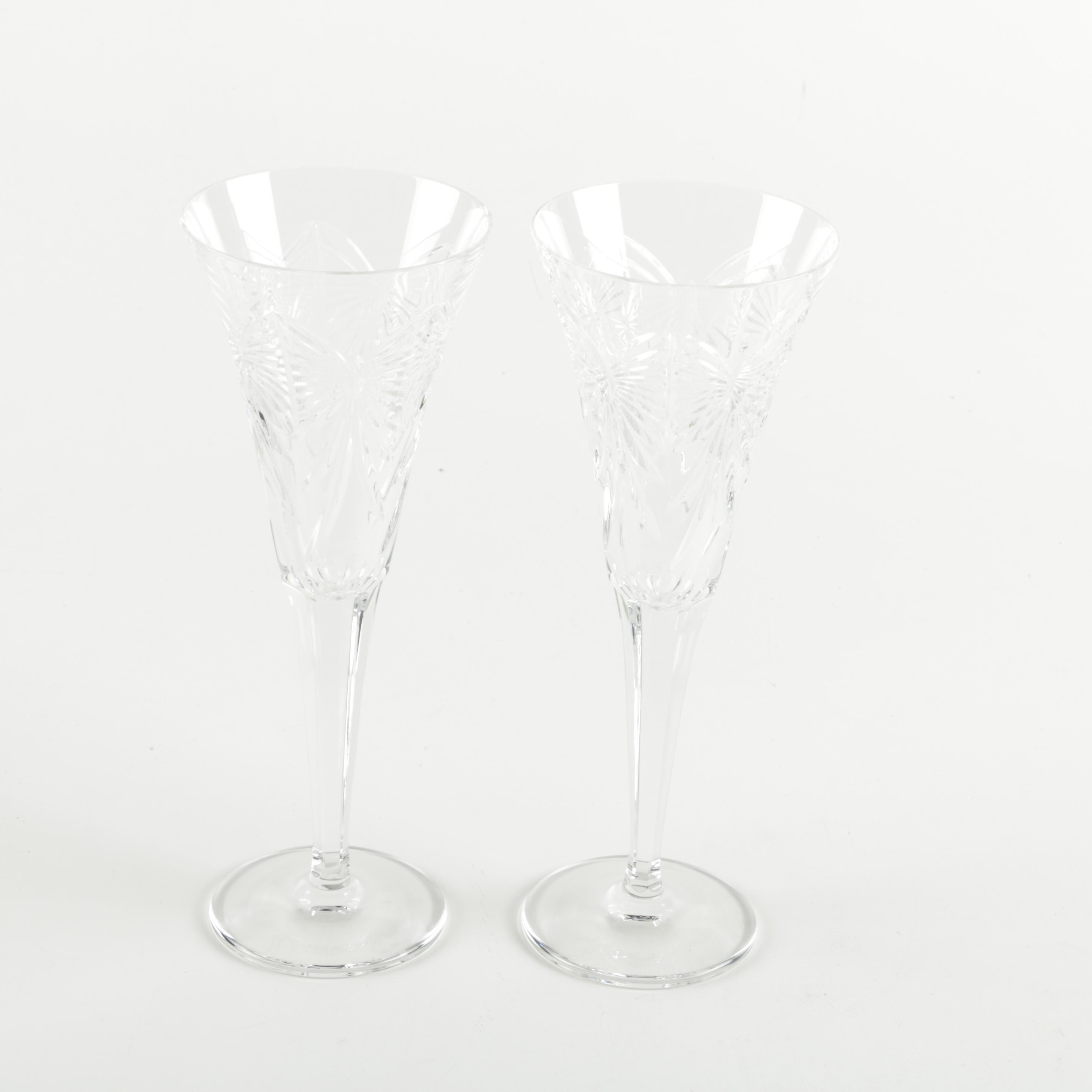 Waterford Crystal "Millennium" Champagne Flutes