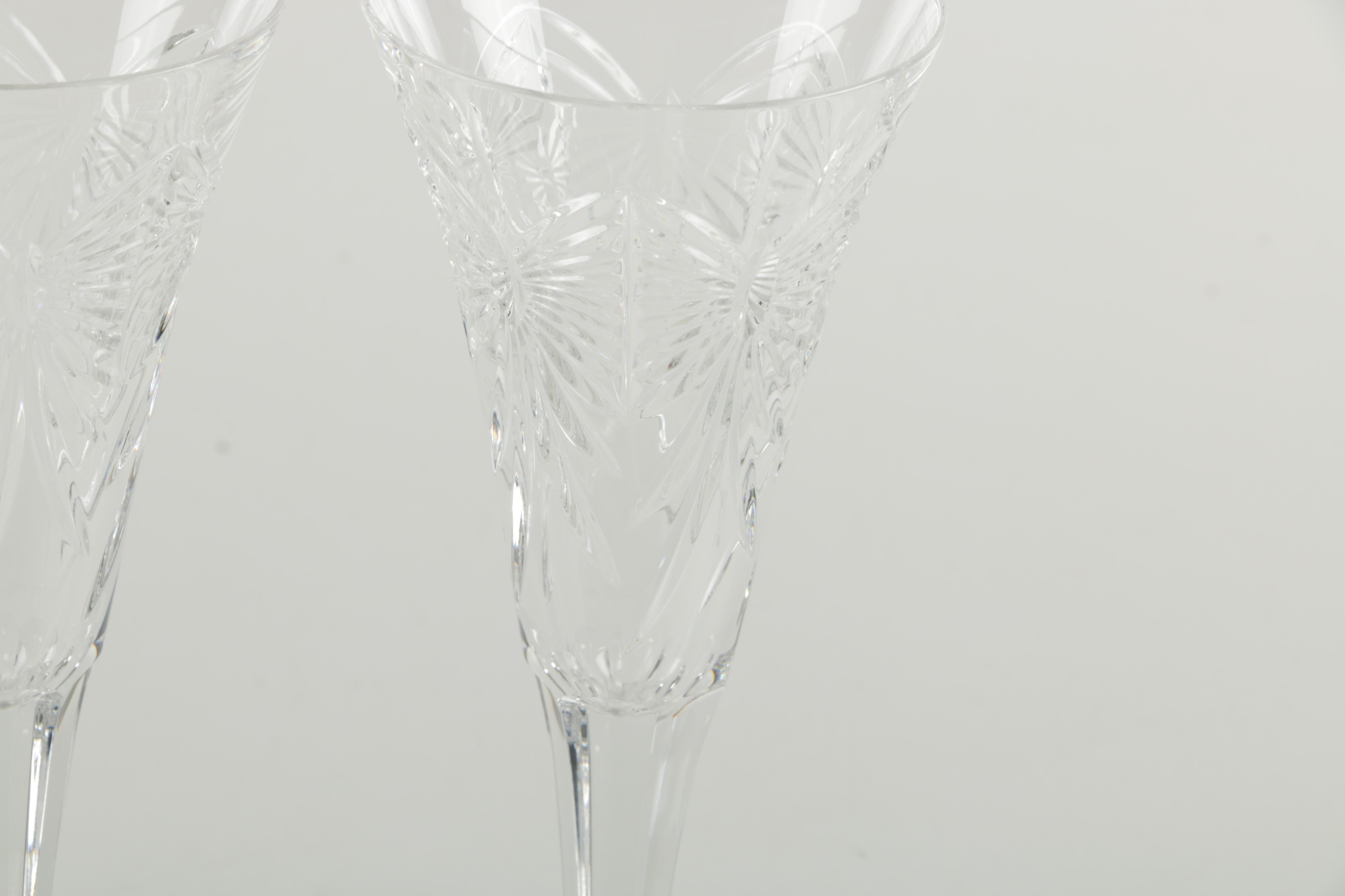 Waterford Crystal "Millennium" Champagne Flutes