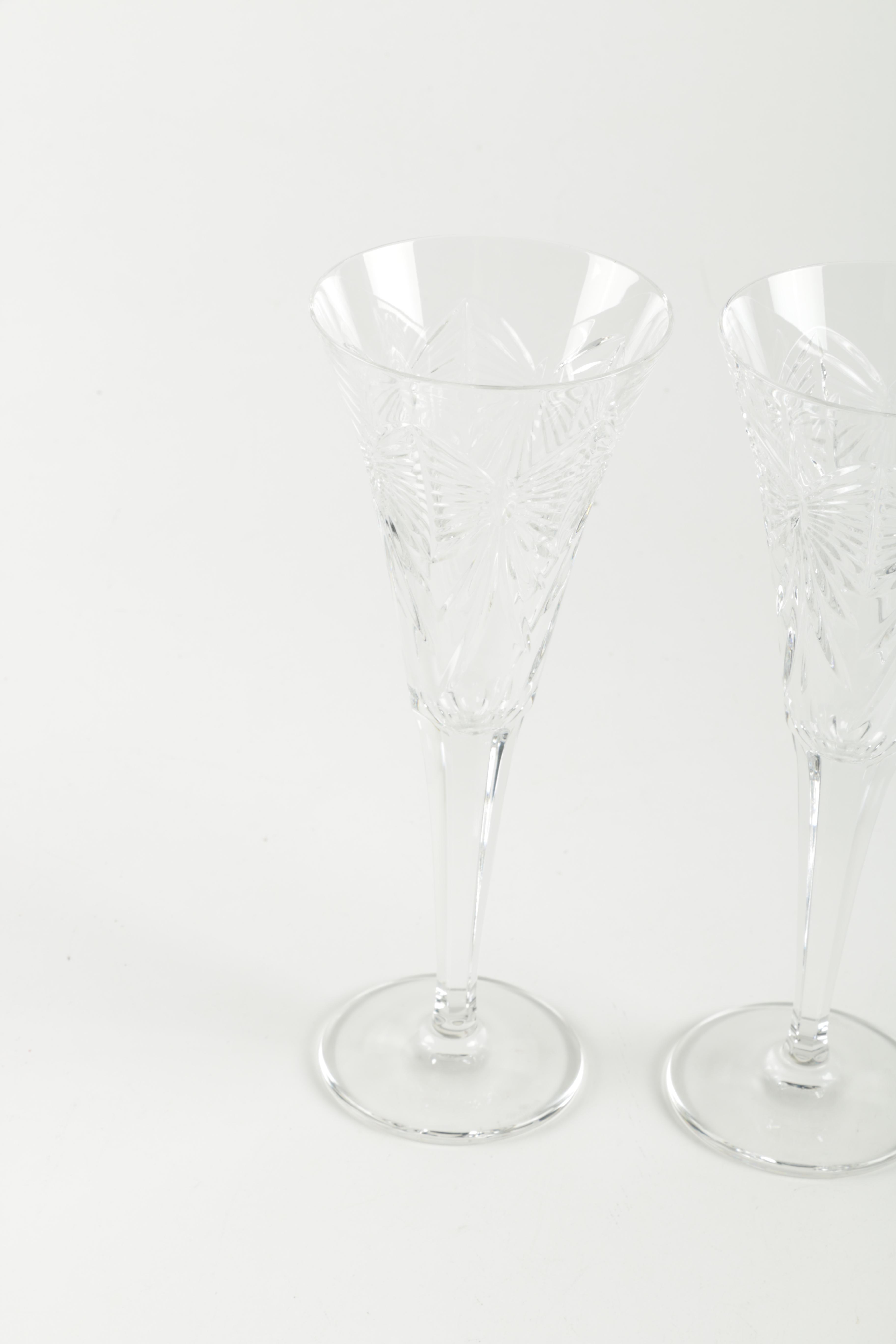 Waterford Crystal "Millennium" Champagne Flutes