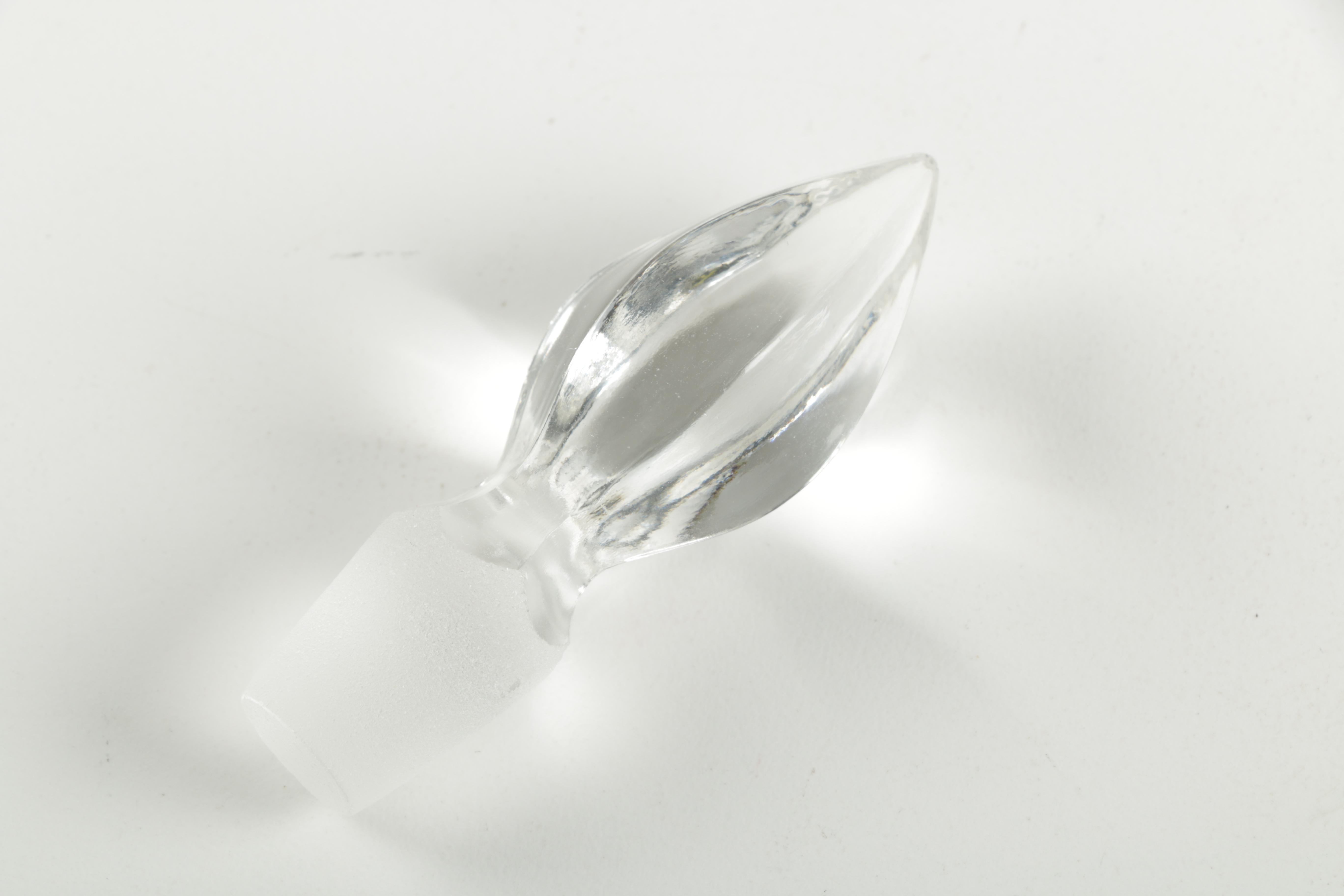 Two Clear Glass Cruets