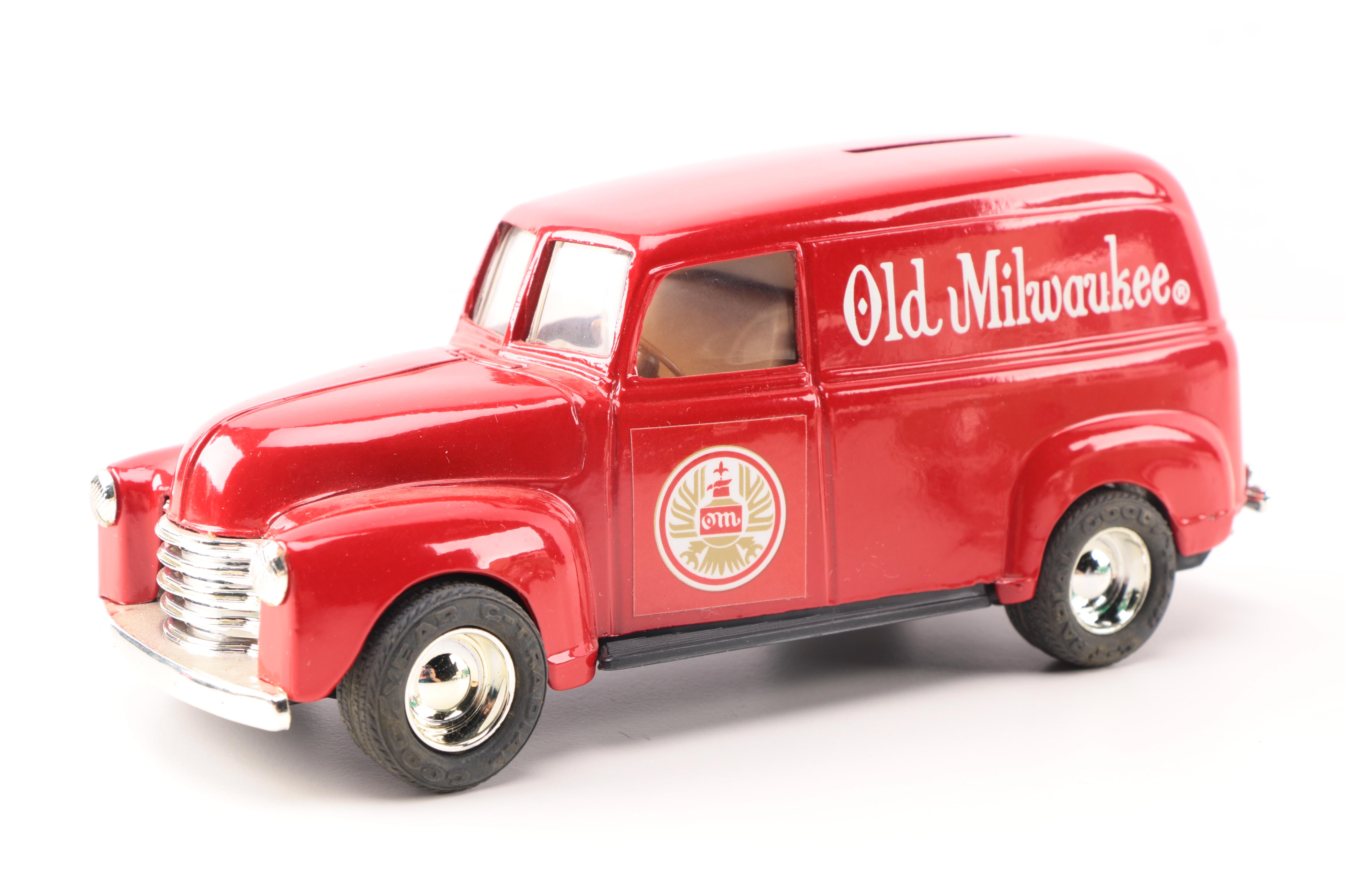 Beverage and Food Themed ERTL 1950 Panel Truck Die Cast Metal Banks