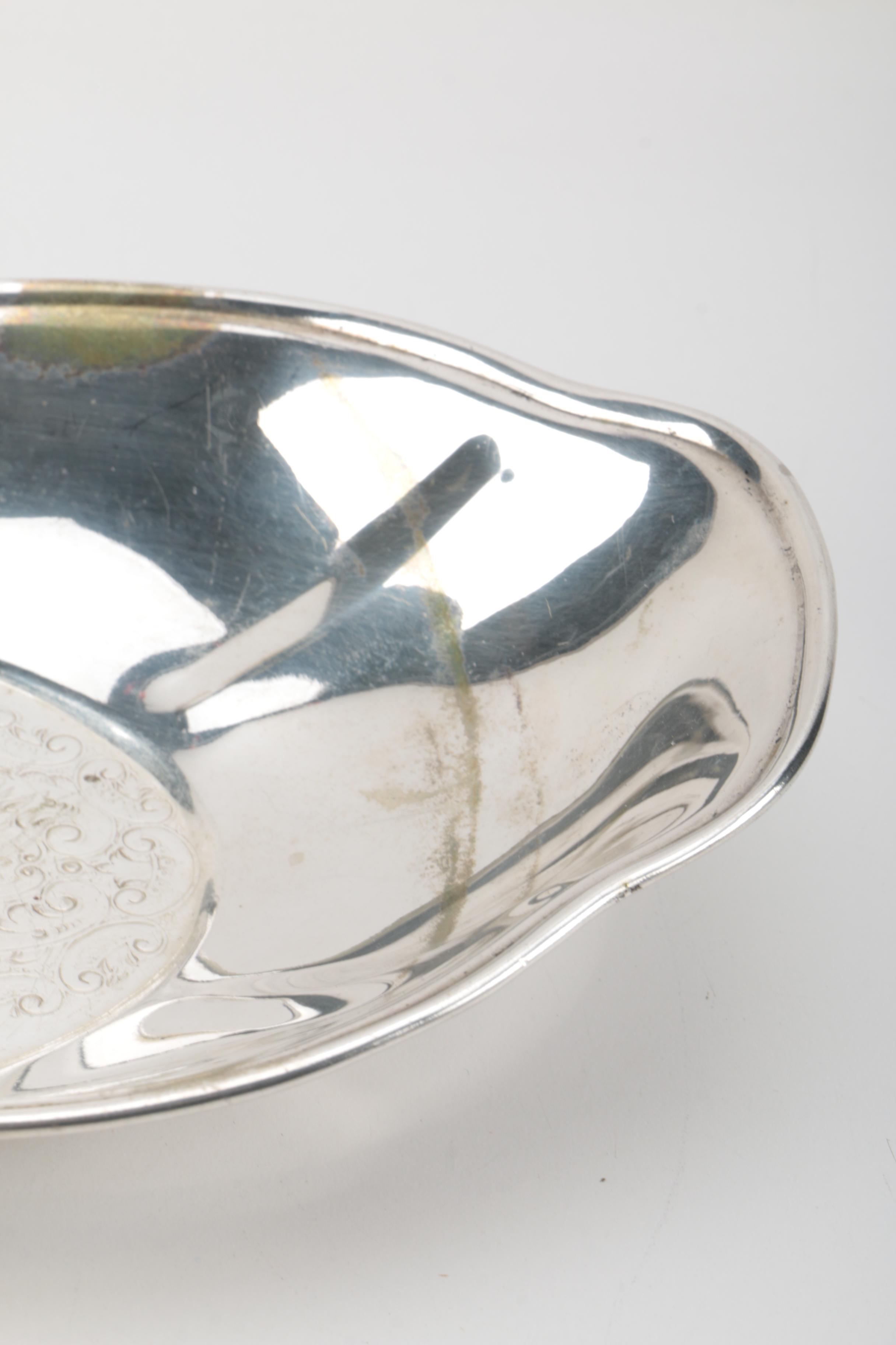 Collection of Silver Plate Serving Trays Including Reed and Barton