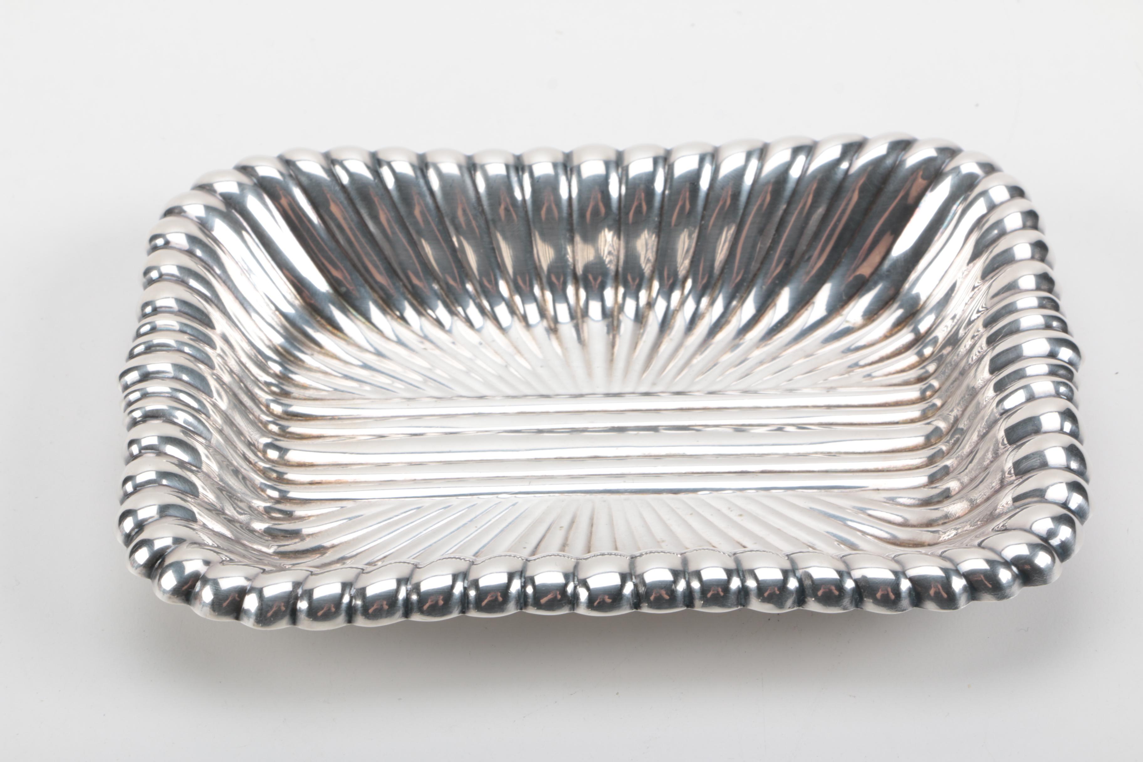 Collection of Silver Plate Serving Trays Including Reed and Barton