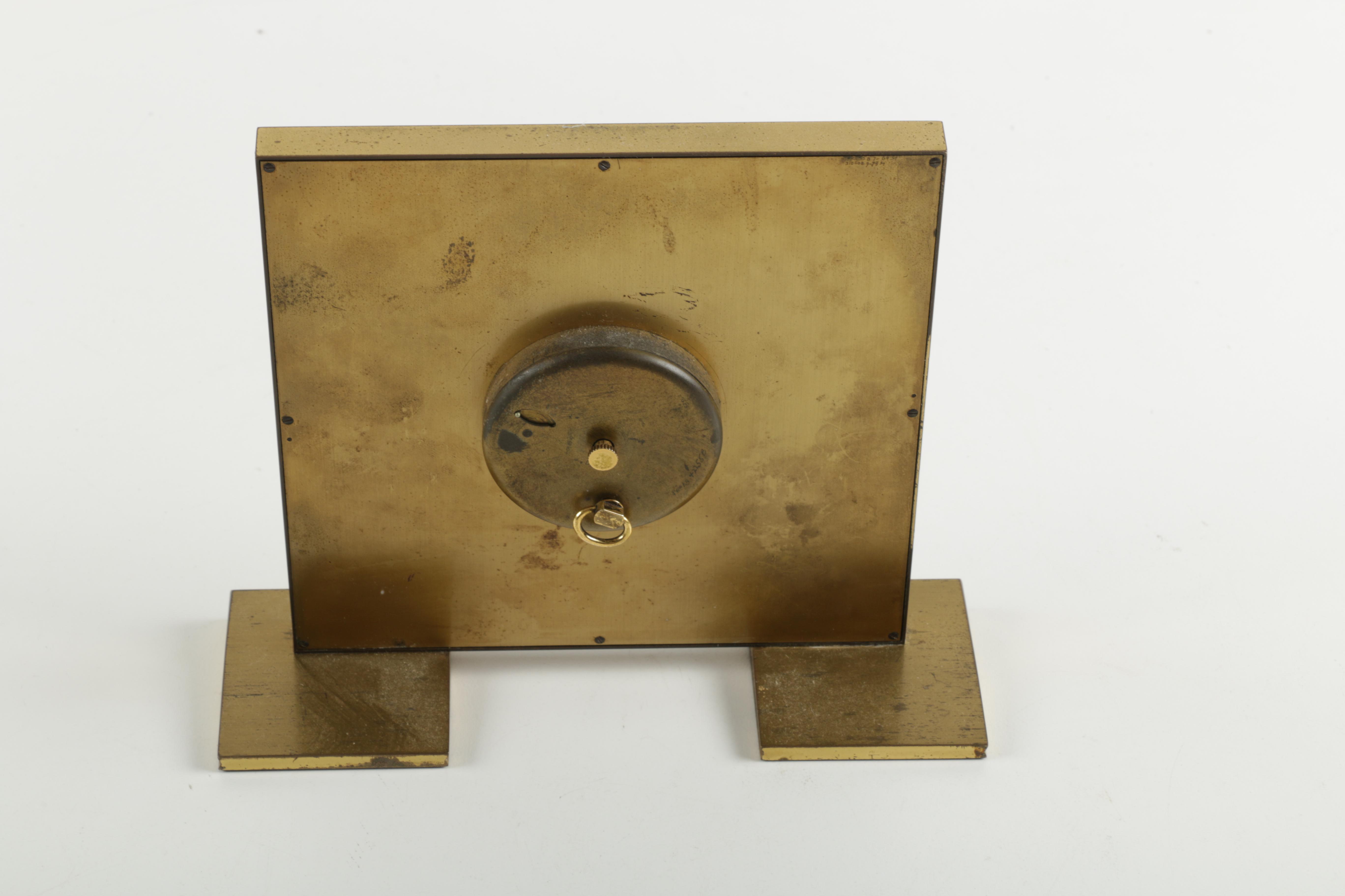 Vintage William Barthman Square Desk Clock