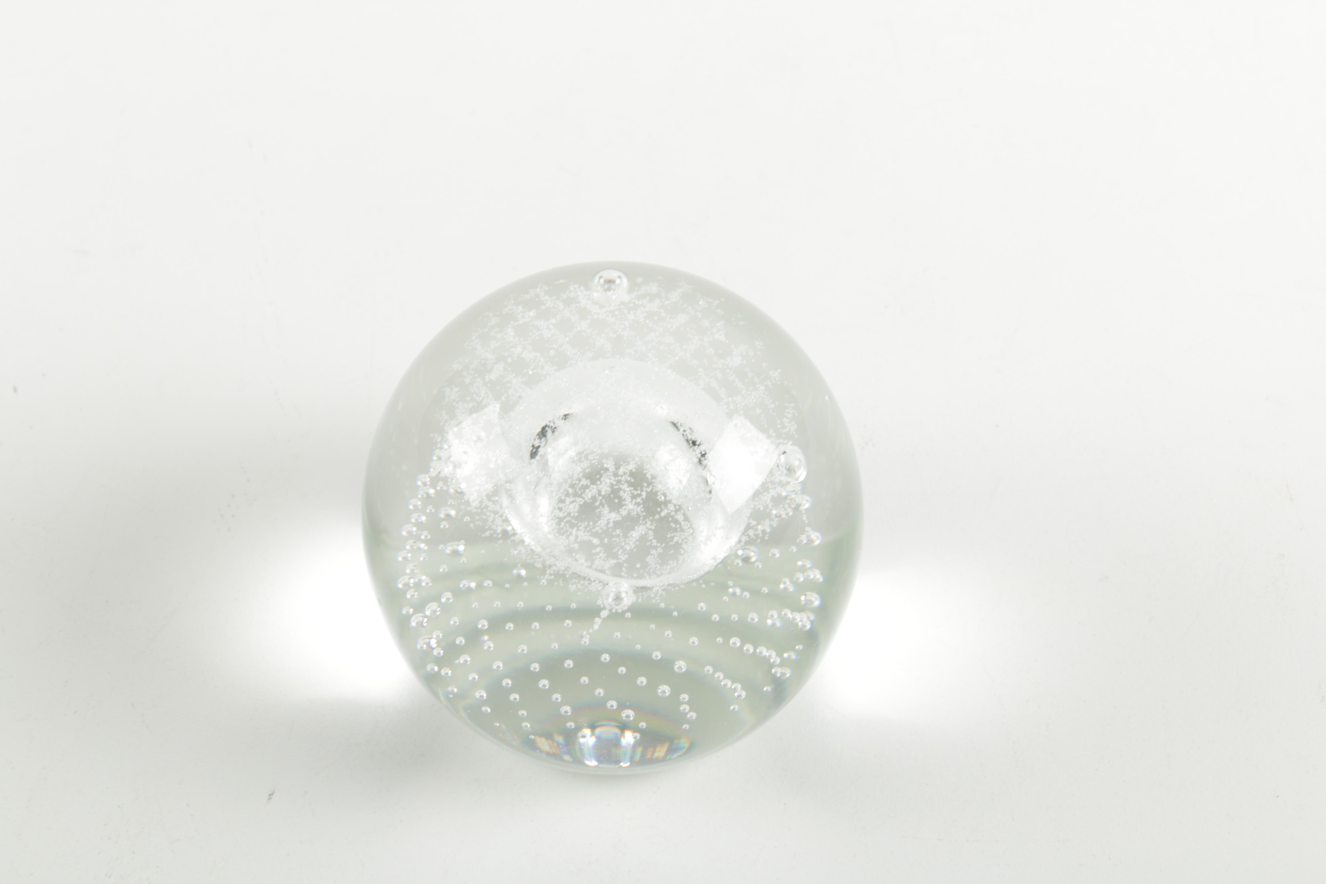 Signed Glass Paperweight