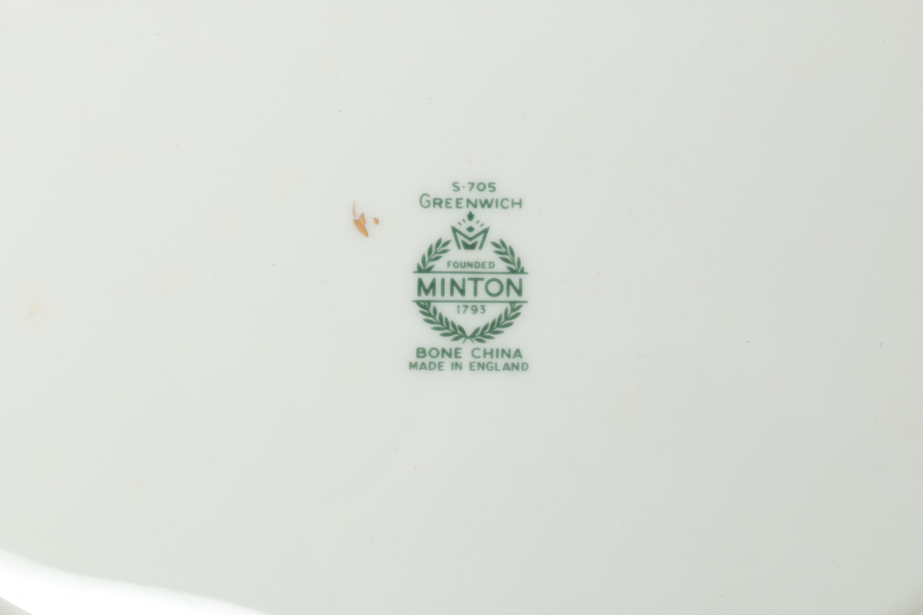 Minton "Greenwich" Bone China Set