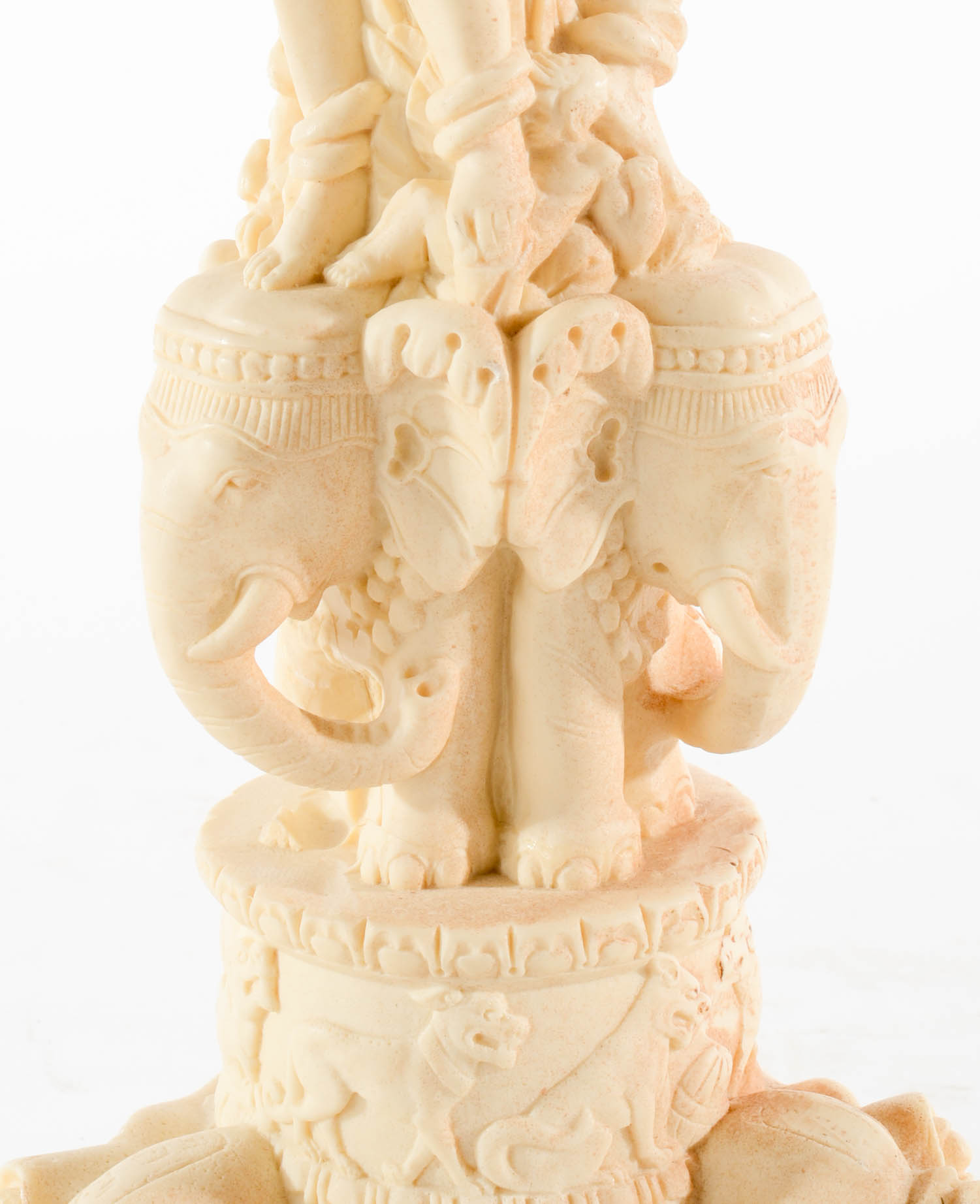 Asian Carved Resin Side Table