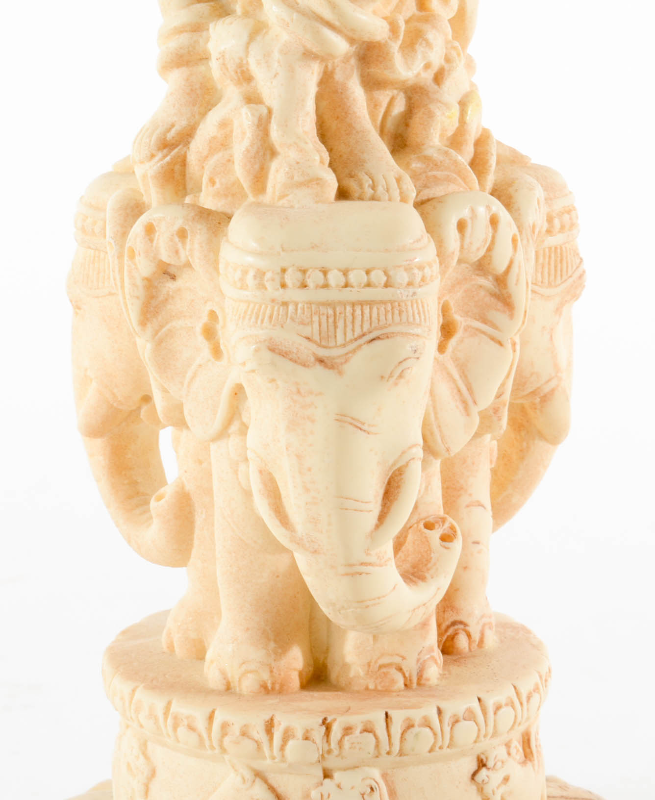 Asian Carved Resin Side Table