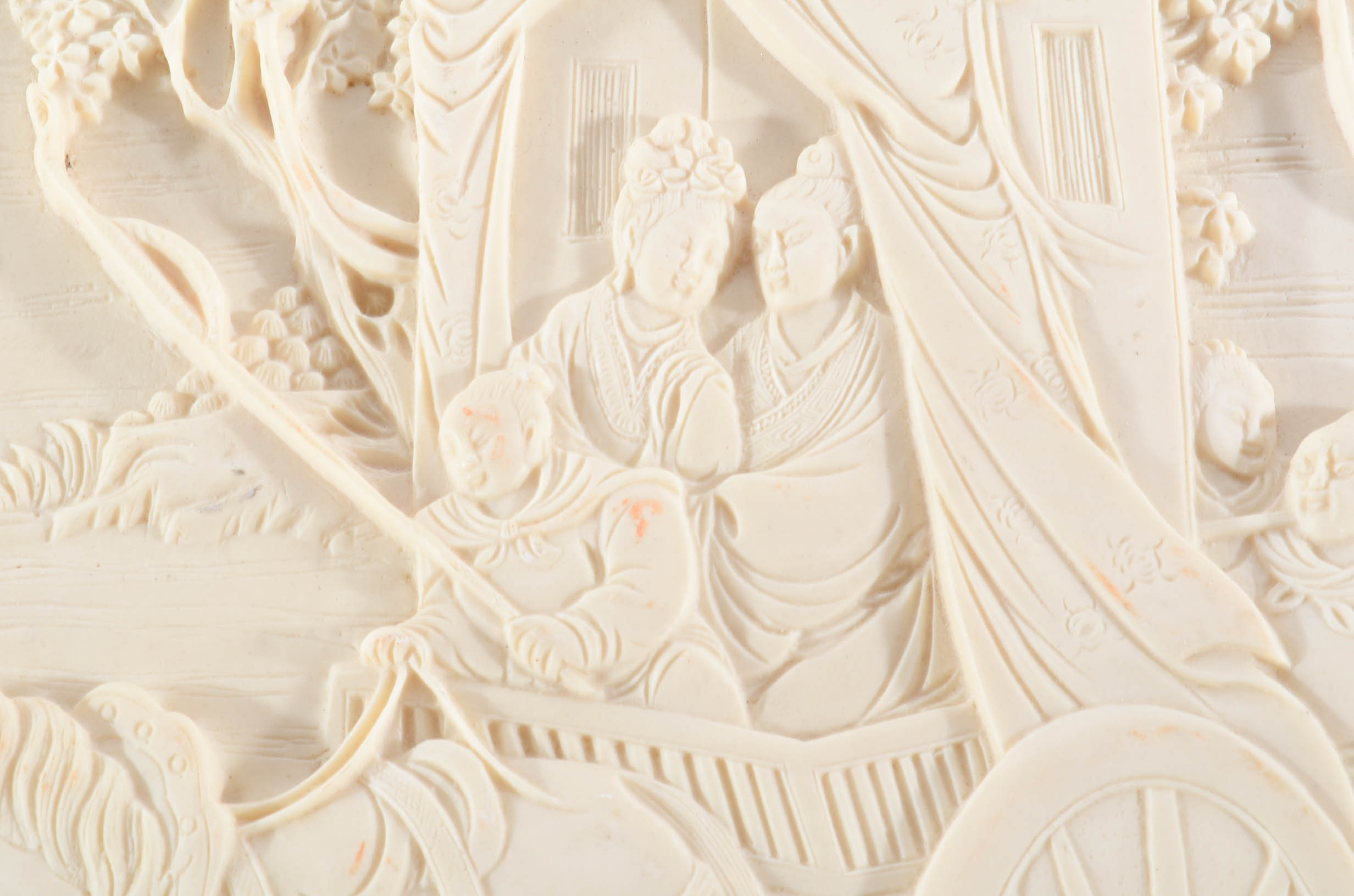 Asian Carved Resin Side Table