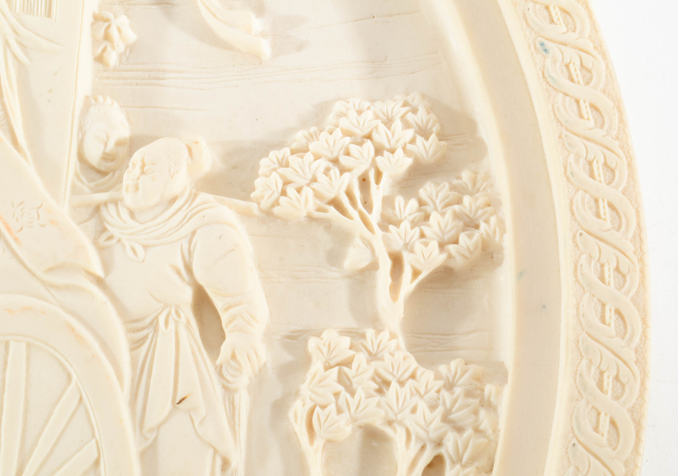 Asian Carved Resin Side Table