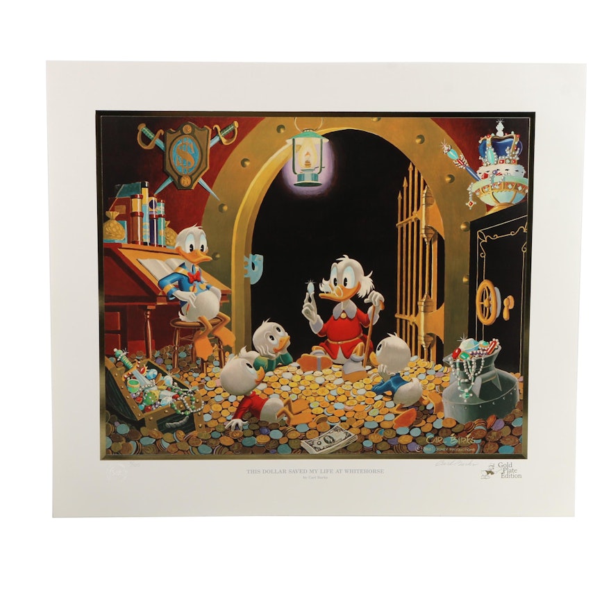 Carl Barks Limited Edition Giclee "This Dollar Saved My Life at Whitehorse"