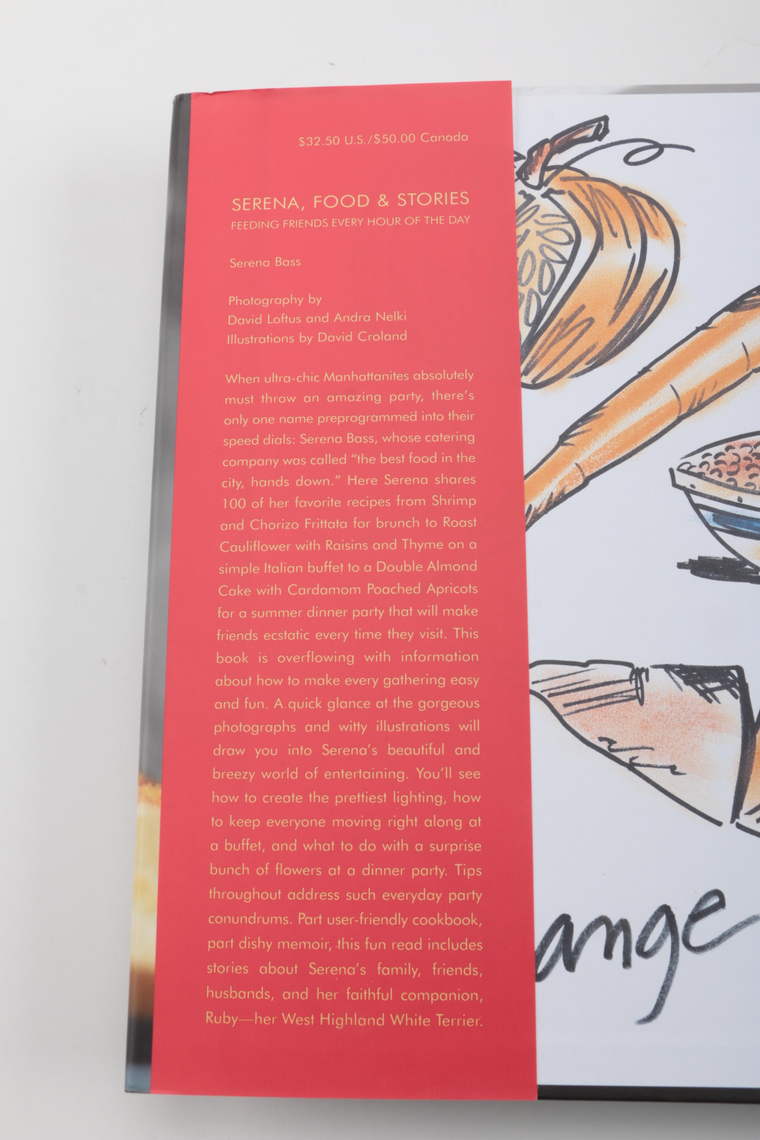 Cookbooks Including Serena Bass "Serena, Food & Stories"