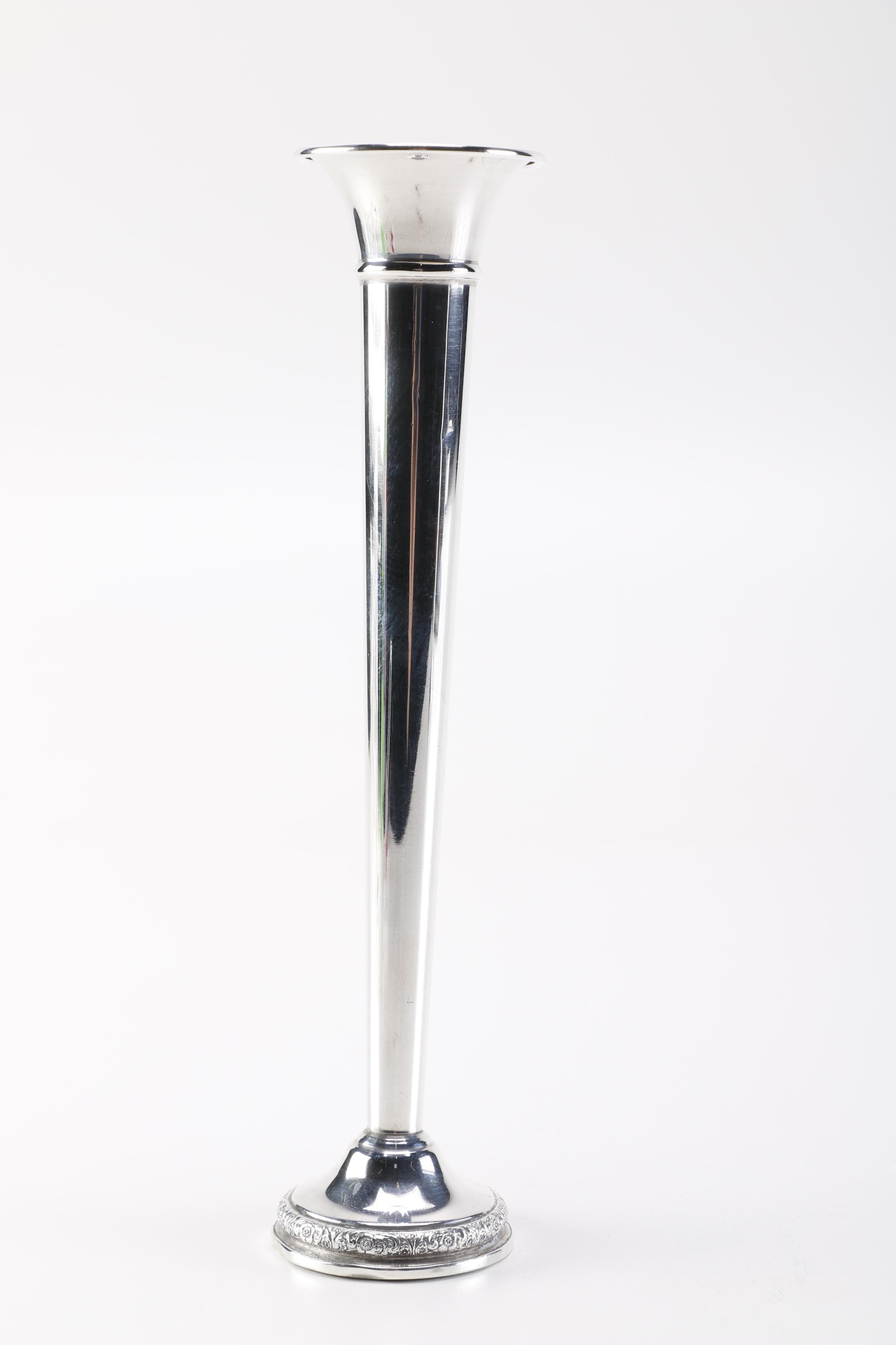 International Silver Co. Weighted Sterling "Prelude" Bud Vases