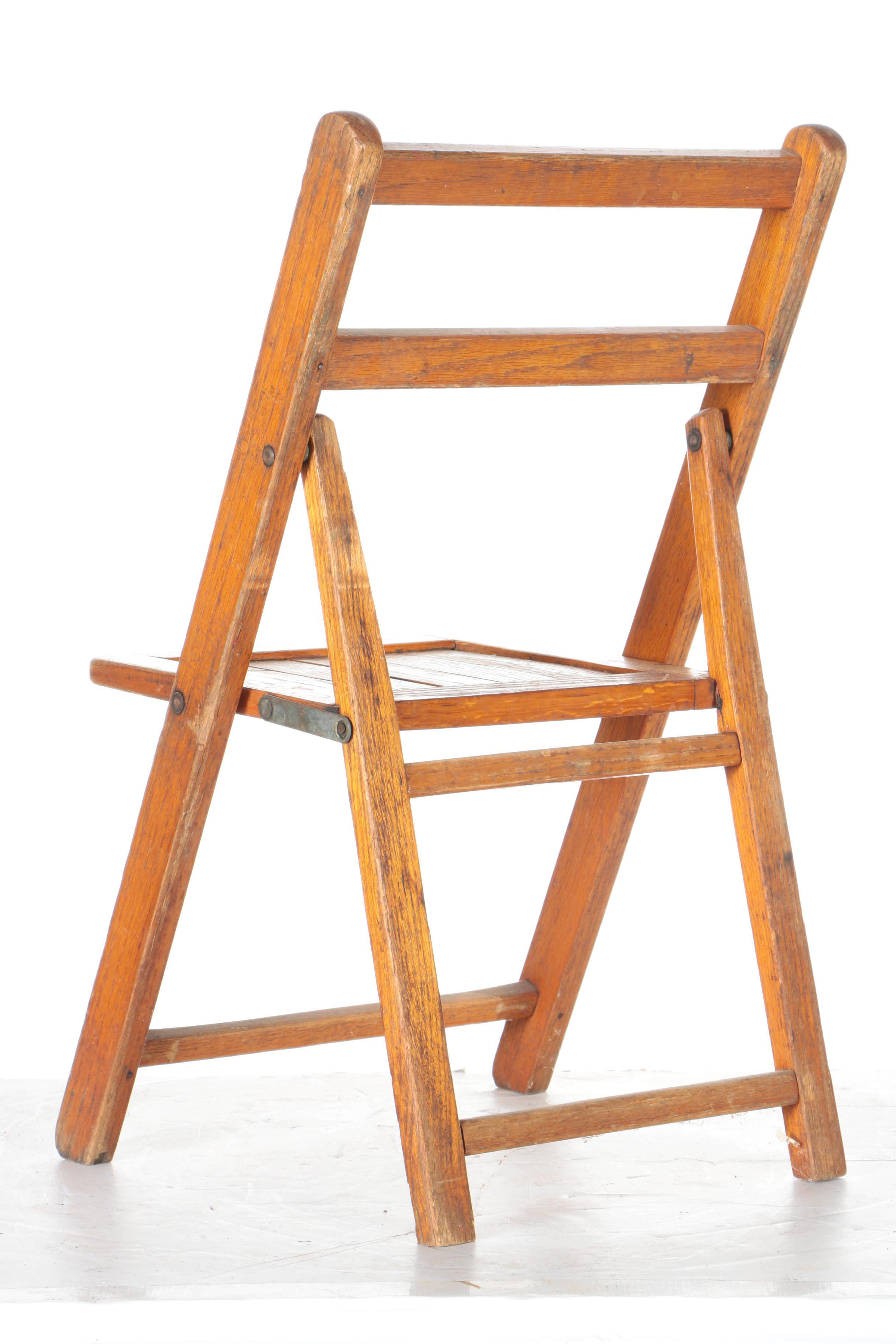 Child's Wooden Fold Out Chair