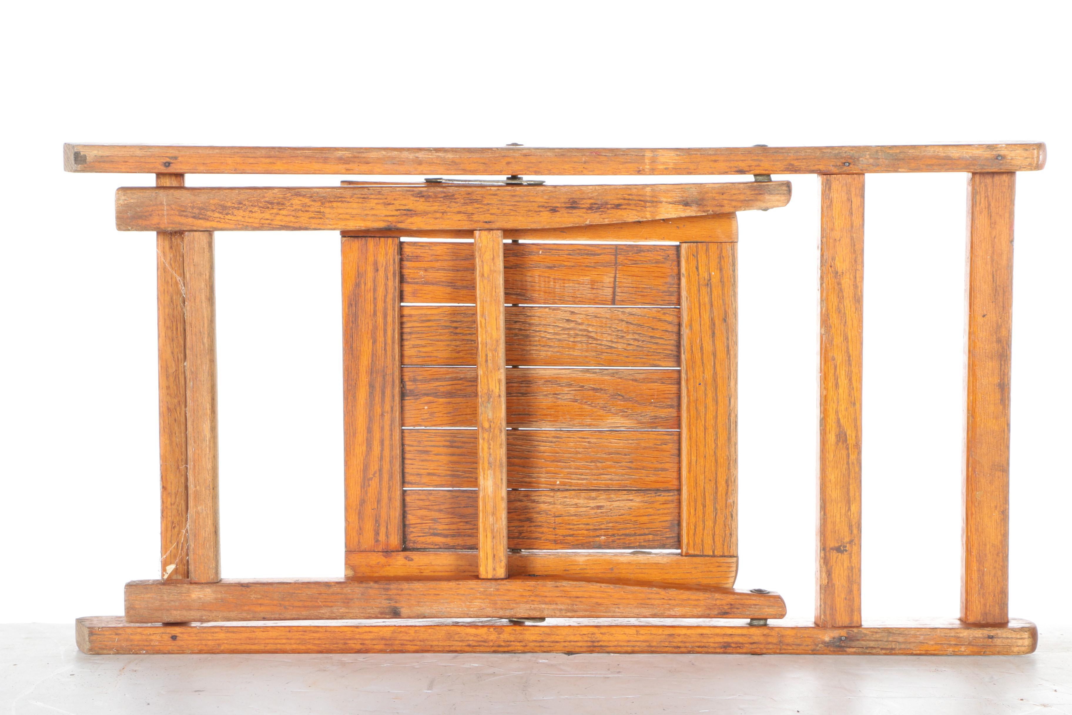 Child's Wooden Fold Out Chair