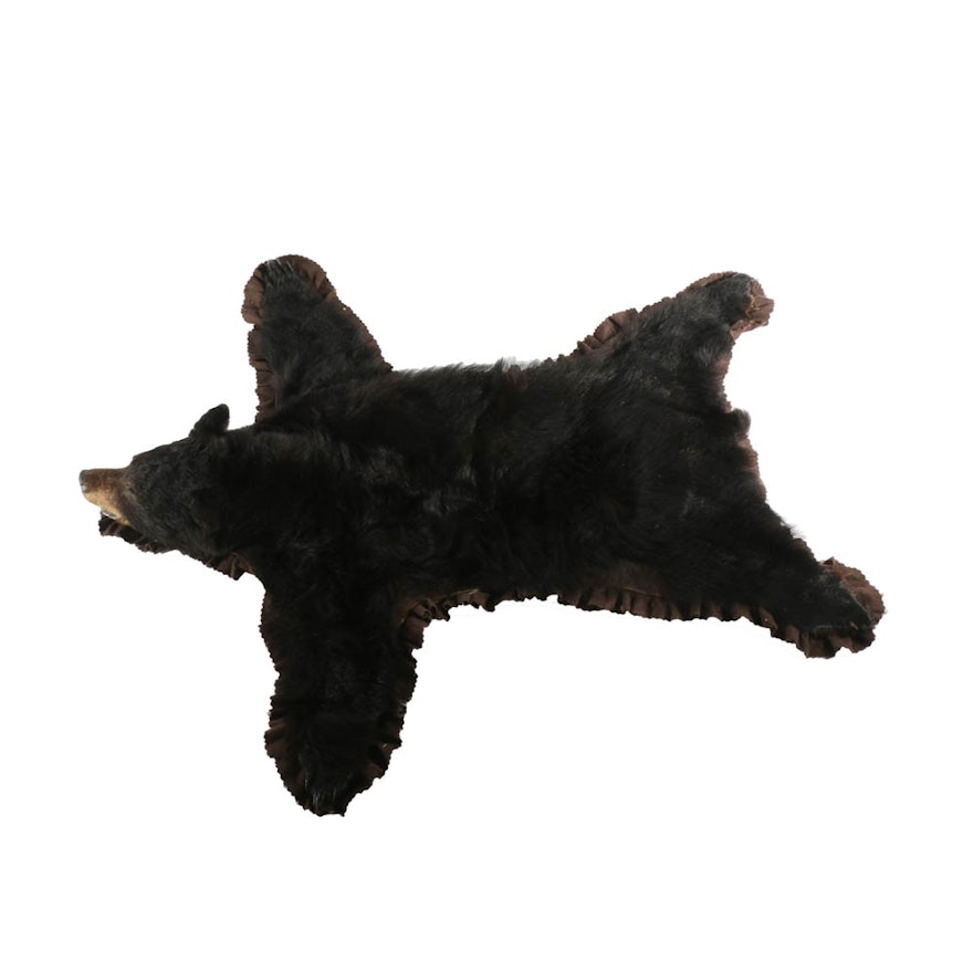 Black Bear Taxidermy Rug