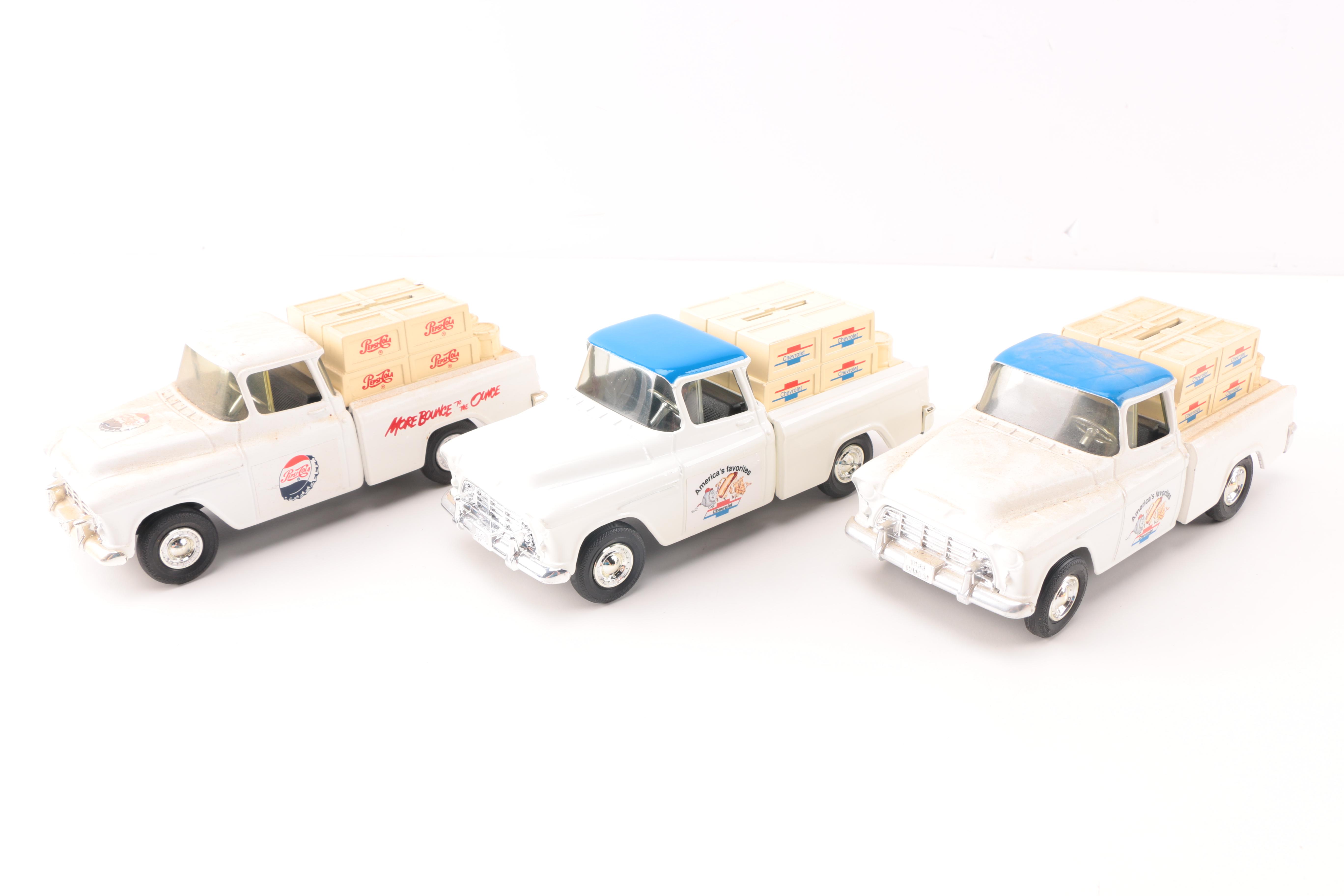 Collection of ERTL Die Cast Metal 1955 Pickup Truck Banks