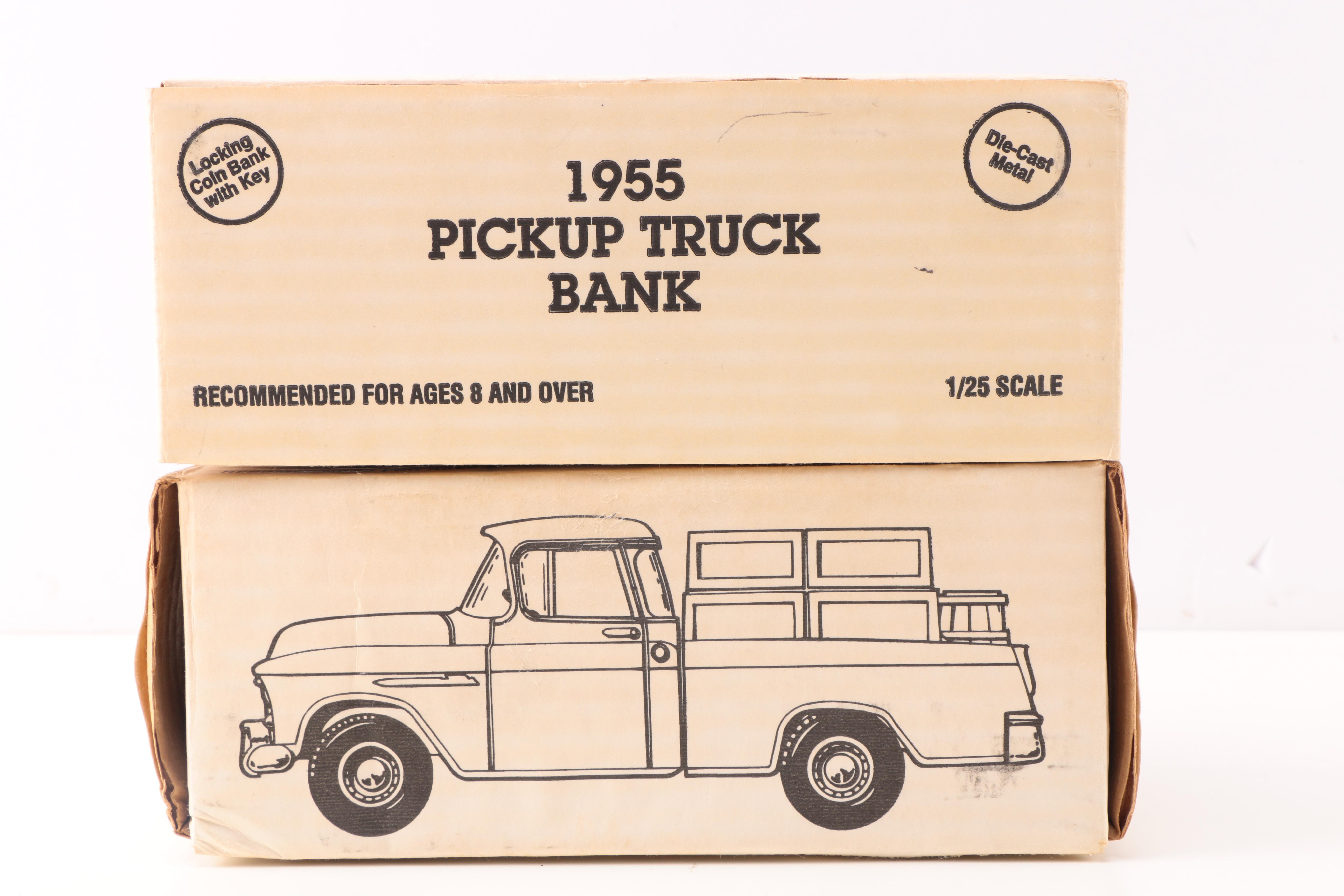 Collection of ERTL Die Cast Metal 1955 Pickup Truck Banks