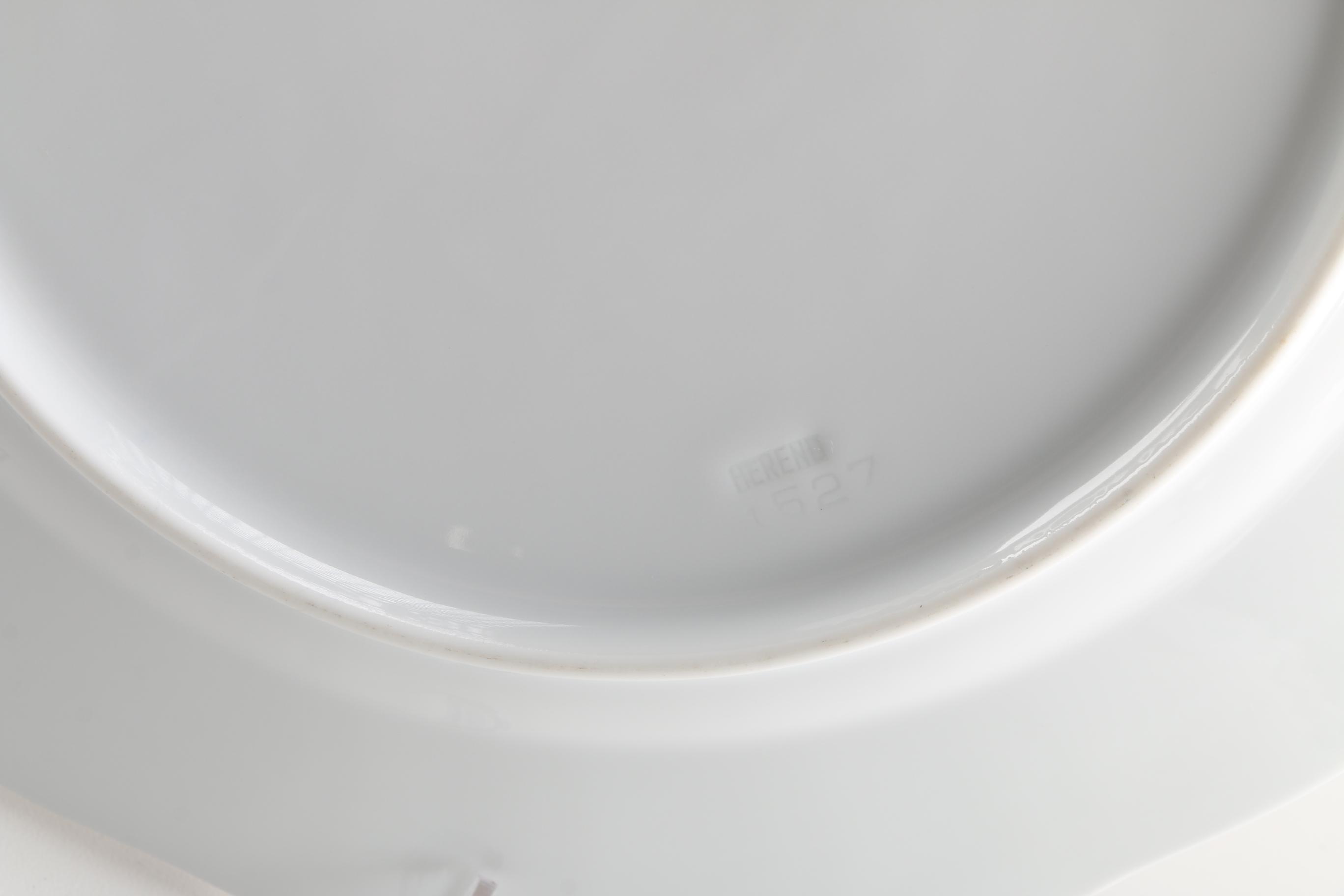 Set of Herend Hungary "Rachael" Porcelain Dinner Plates