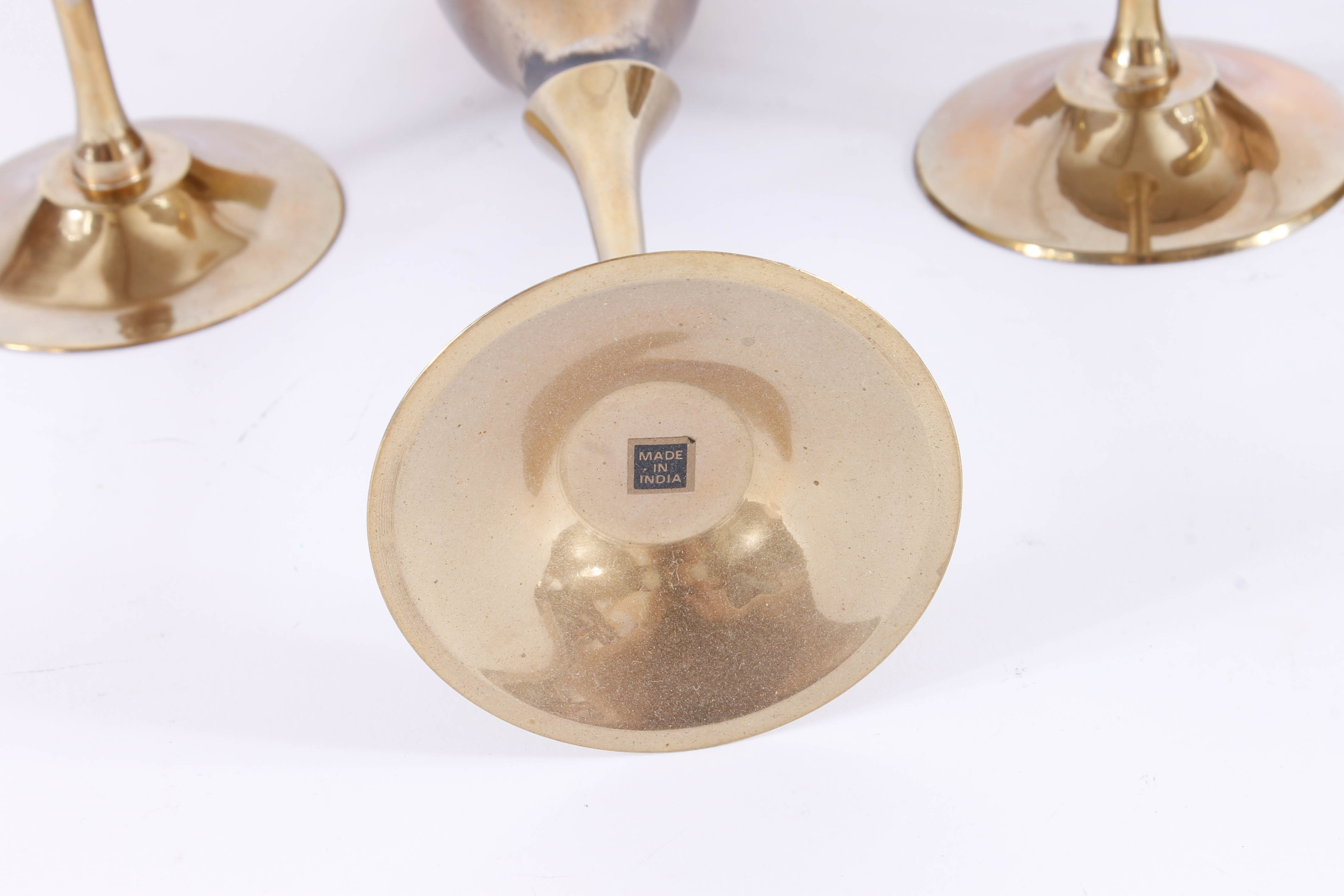 Penco Industries Inc. Brass Champagne Flutes