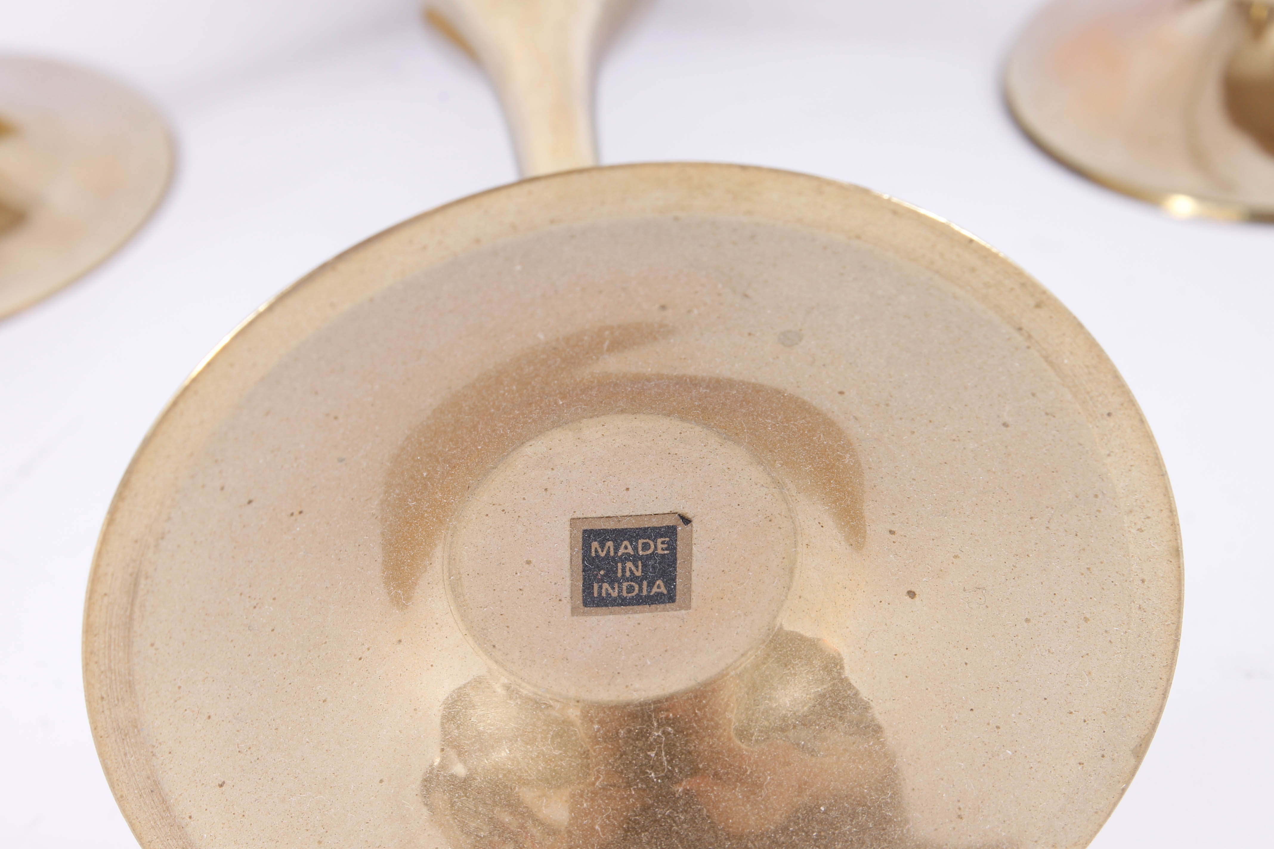 Penco Industries Inc. Brass Champagne Flutes