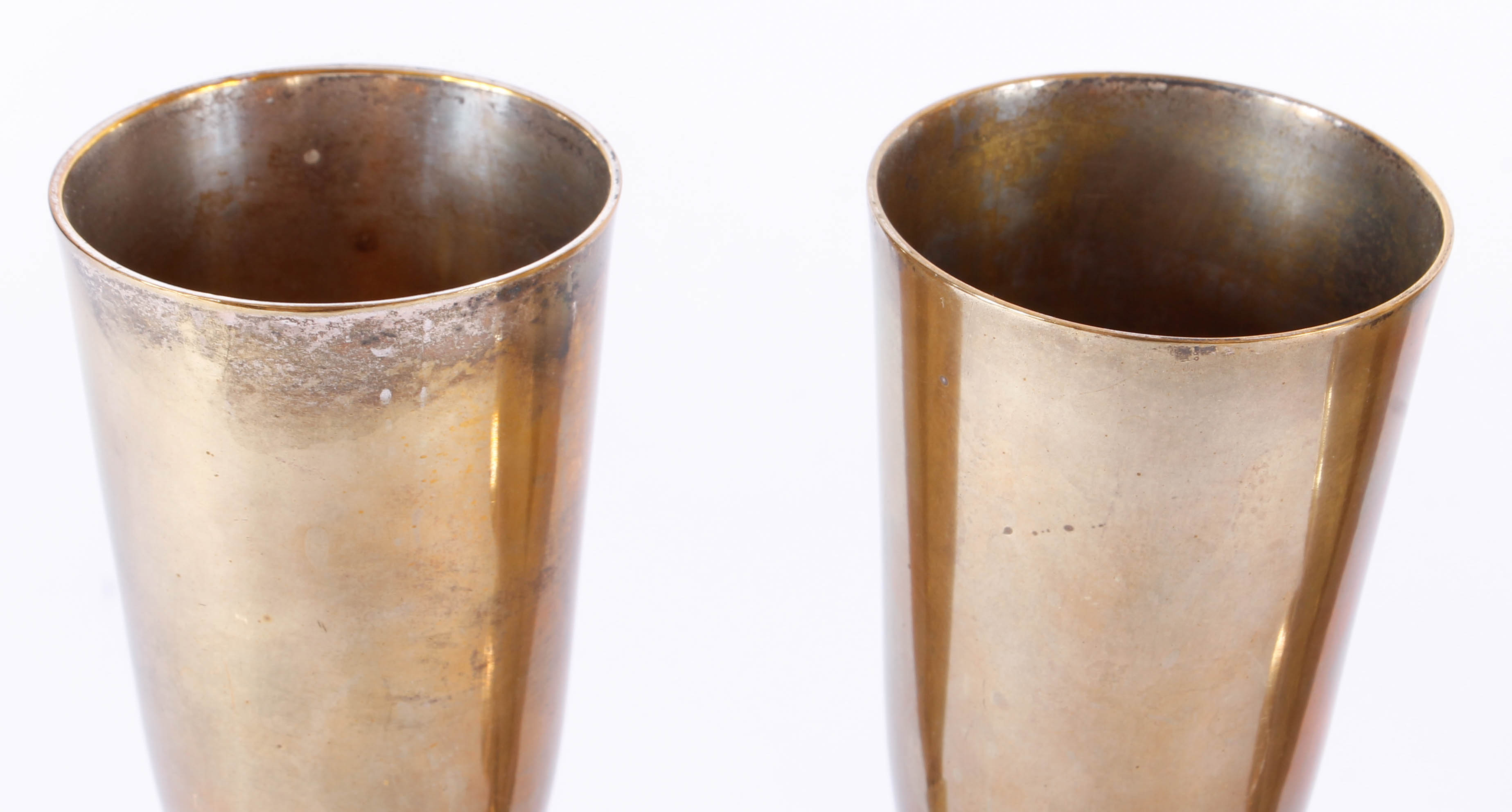 Penco Industries Inc. Brass Champagne Flutes