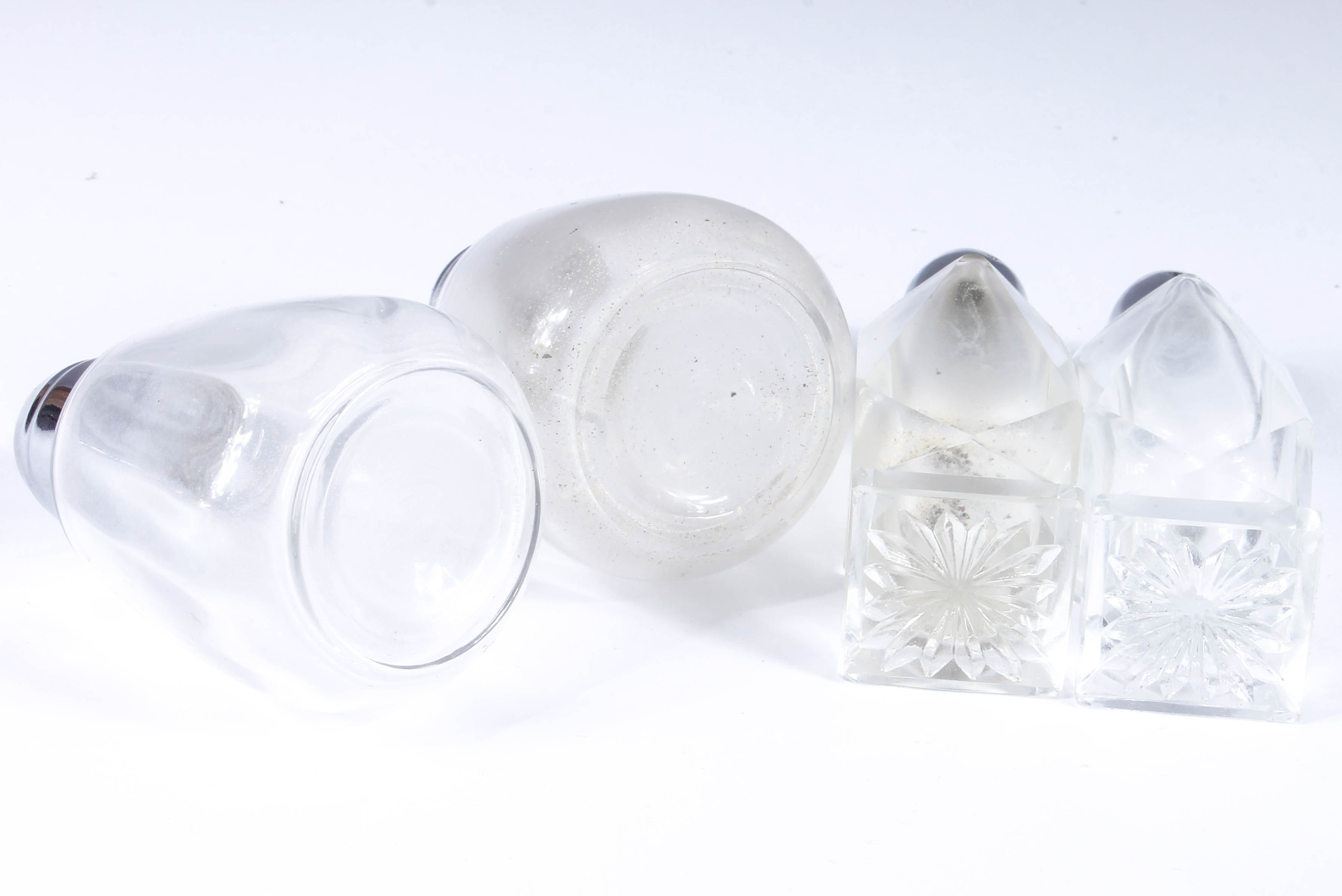 Assortment of Salt and Pepper Shakers with Salt Cellars