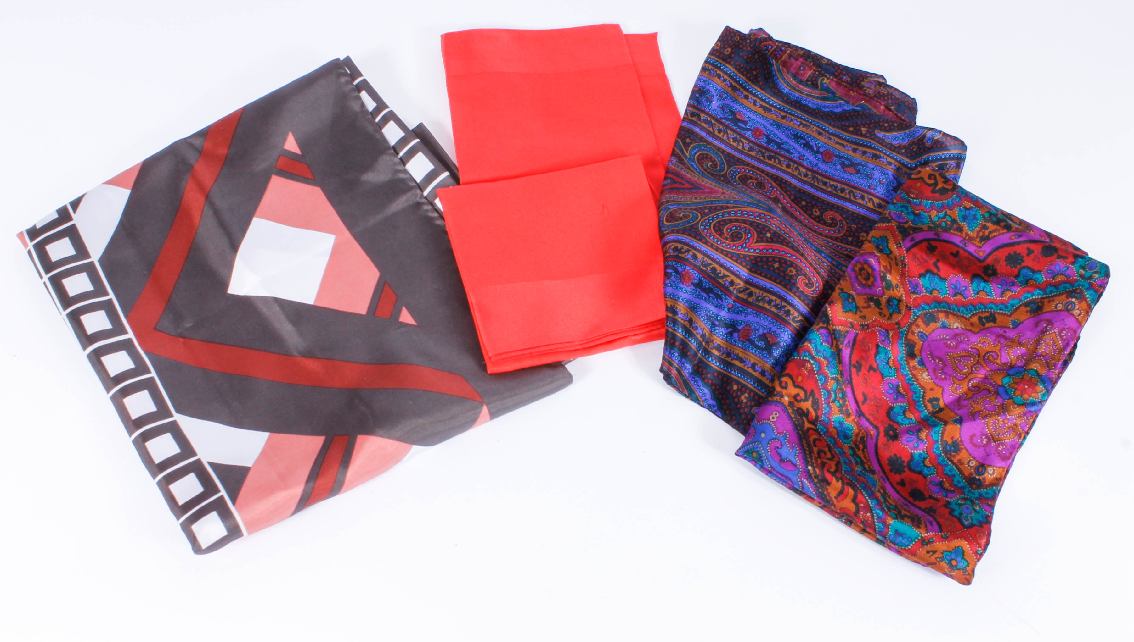 Colorful Fashion Scarves including Vintage Christian Dior